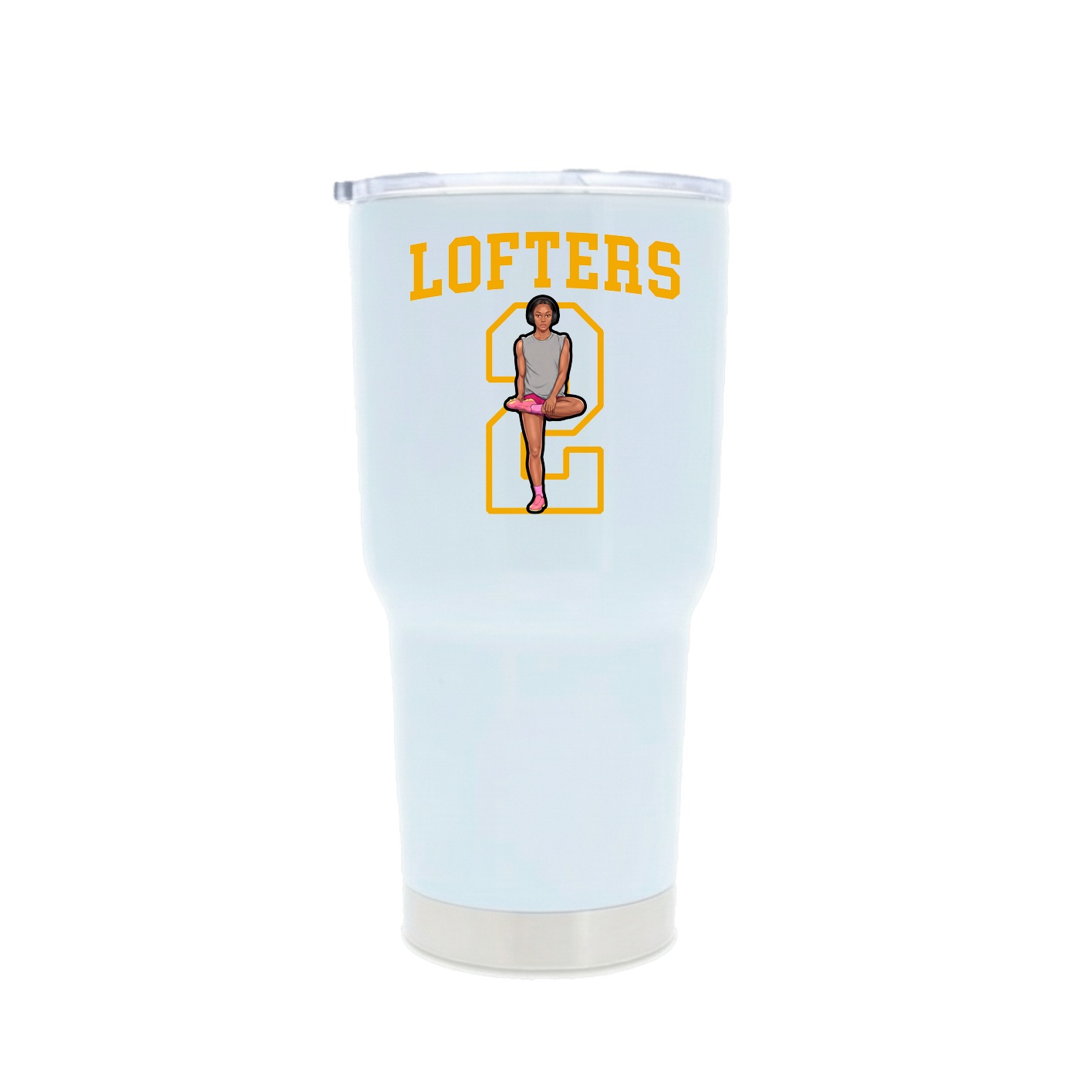 30oz Stainless Steel Tumbler — Shirsey in White