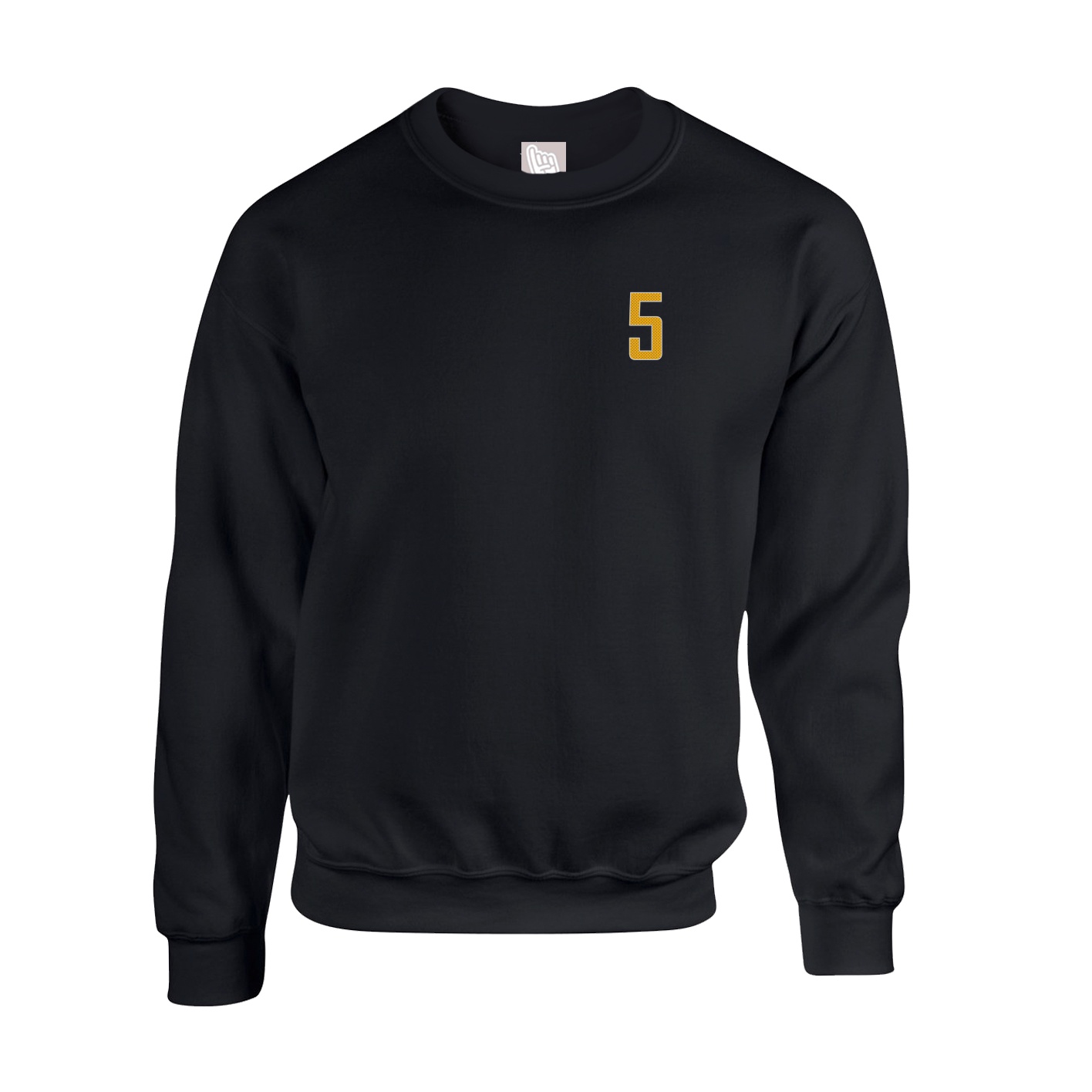 Fleece Crew — Front Shirsy in Black