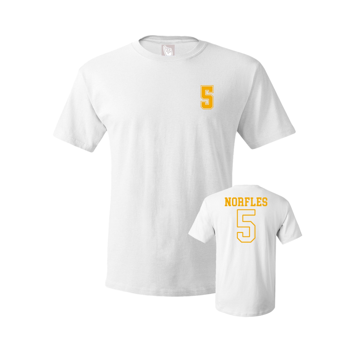 Youth Tee — Chest Back in White