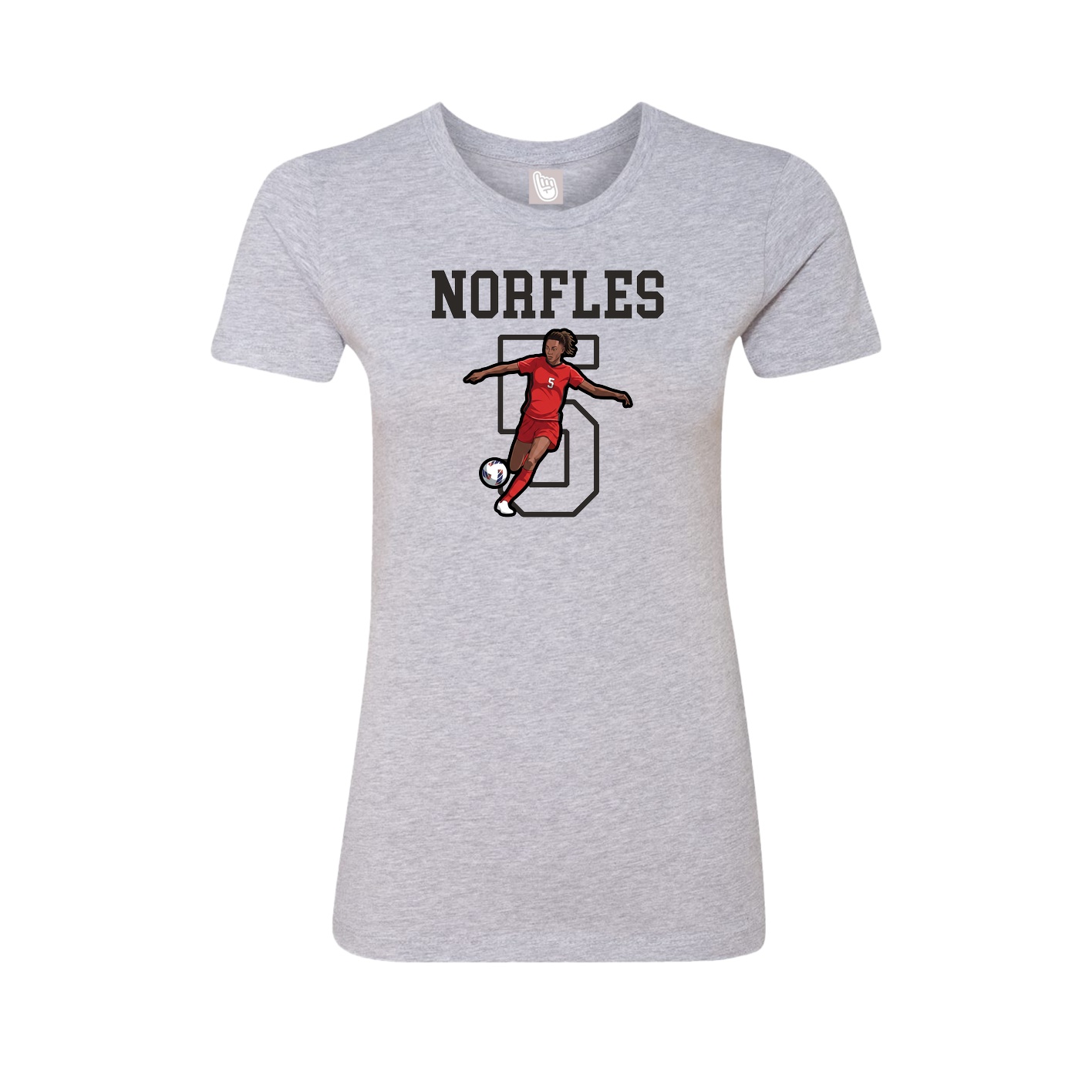 Fitted Women's Tee — Shirsey in Grey