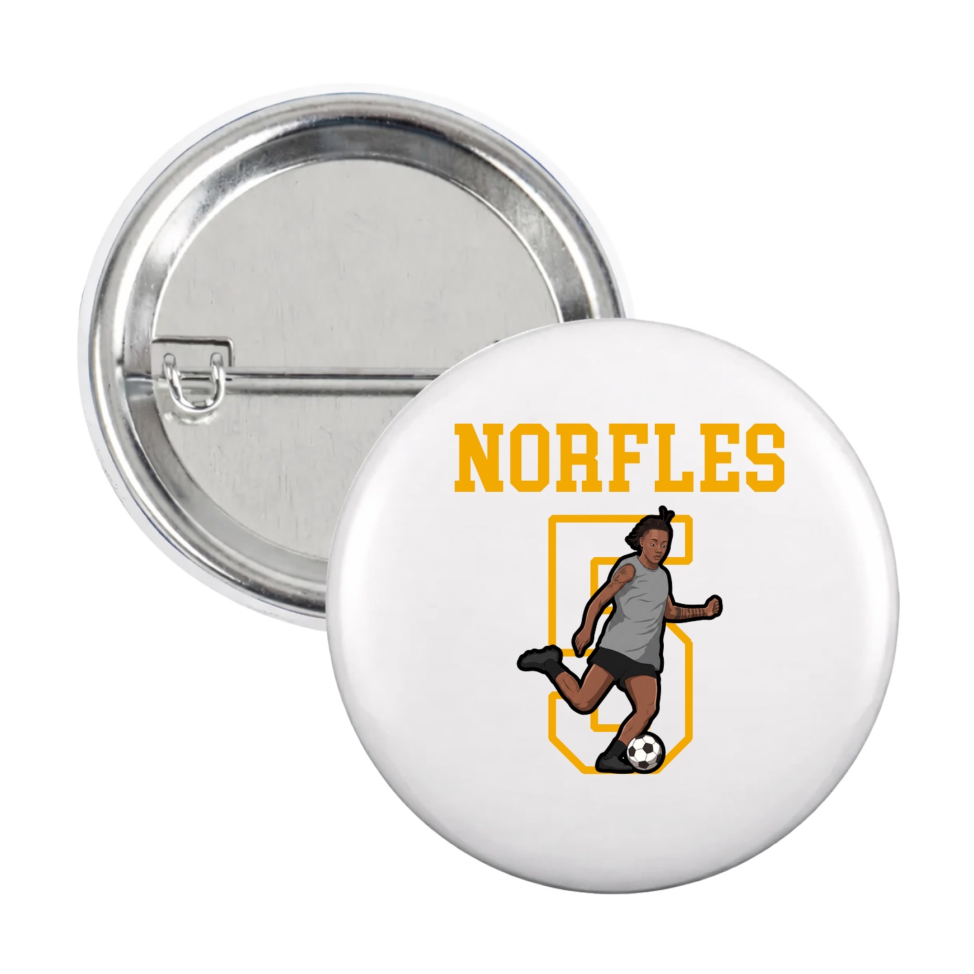 Game Day Button — Shirsey in White