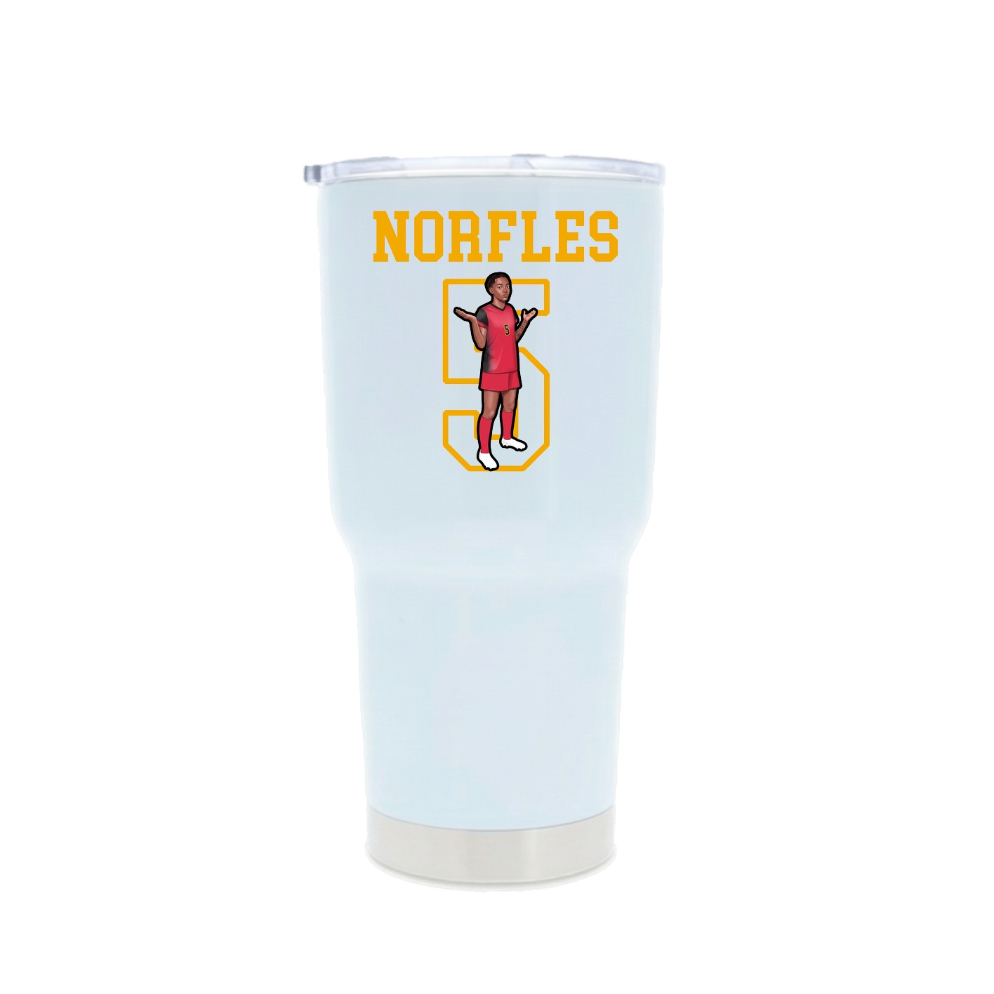 30oz Stainless Steel Tumbler — Shirsey in White