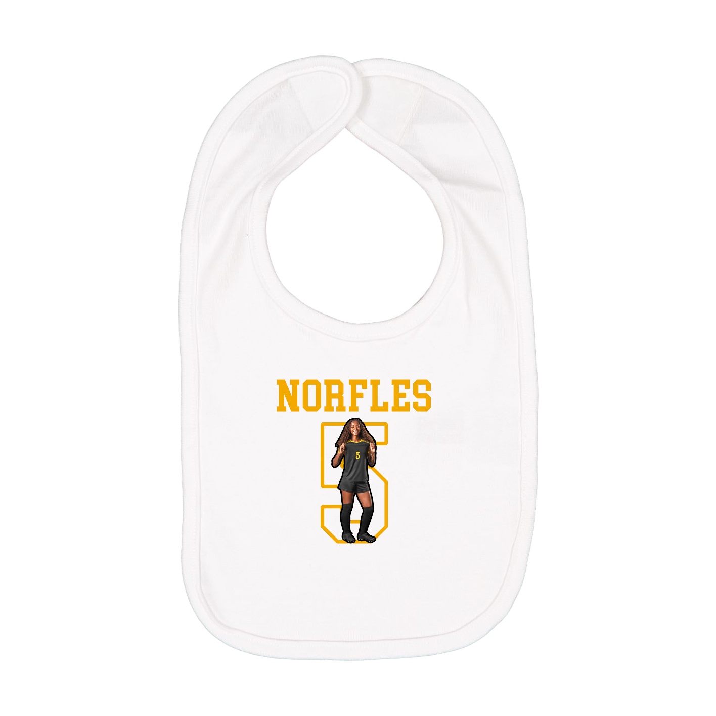 Infant Bib — Shirsey in White