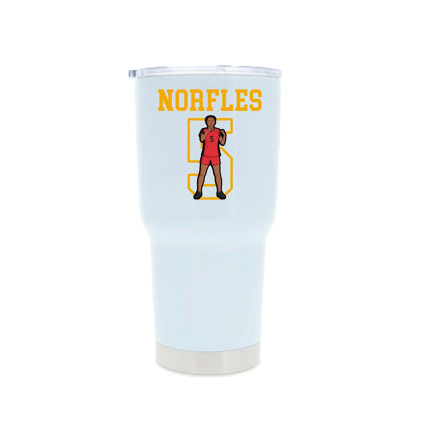 30oz Stainless Steel Tumbler — Shirsey in White