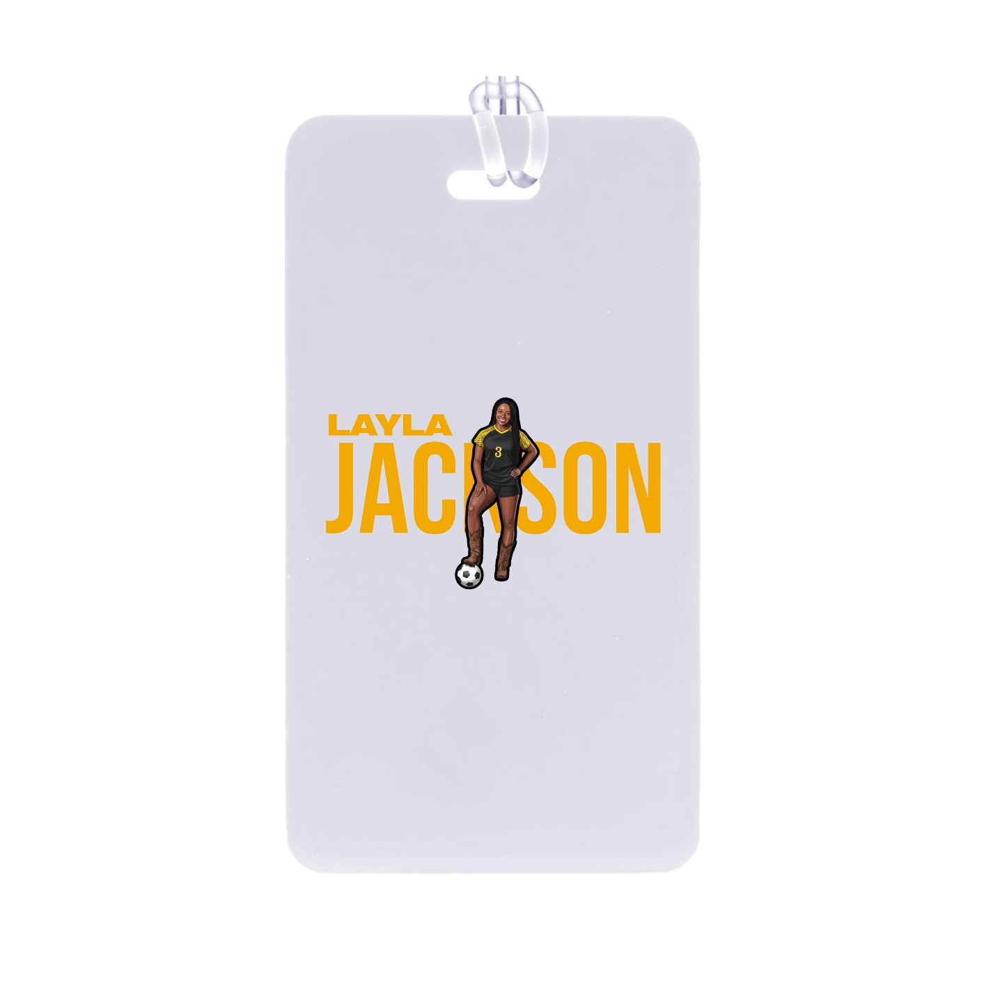 Bag Tag — Player Name in Classic
