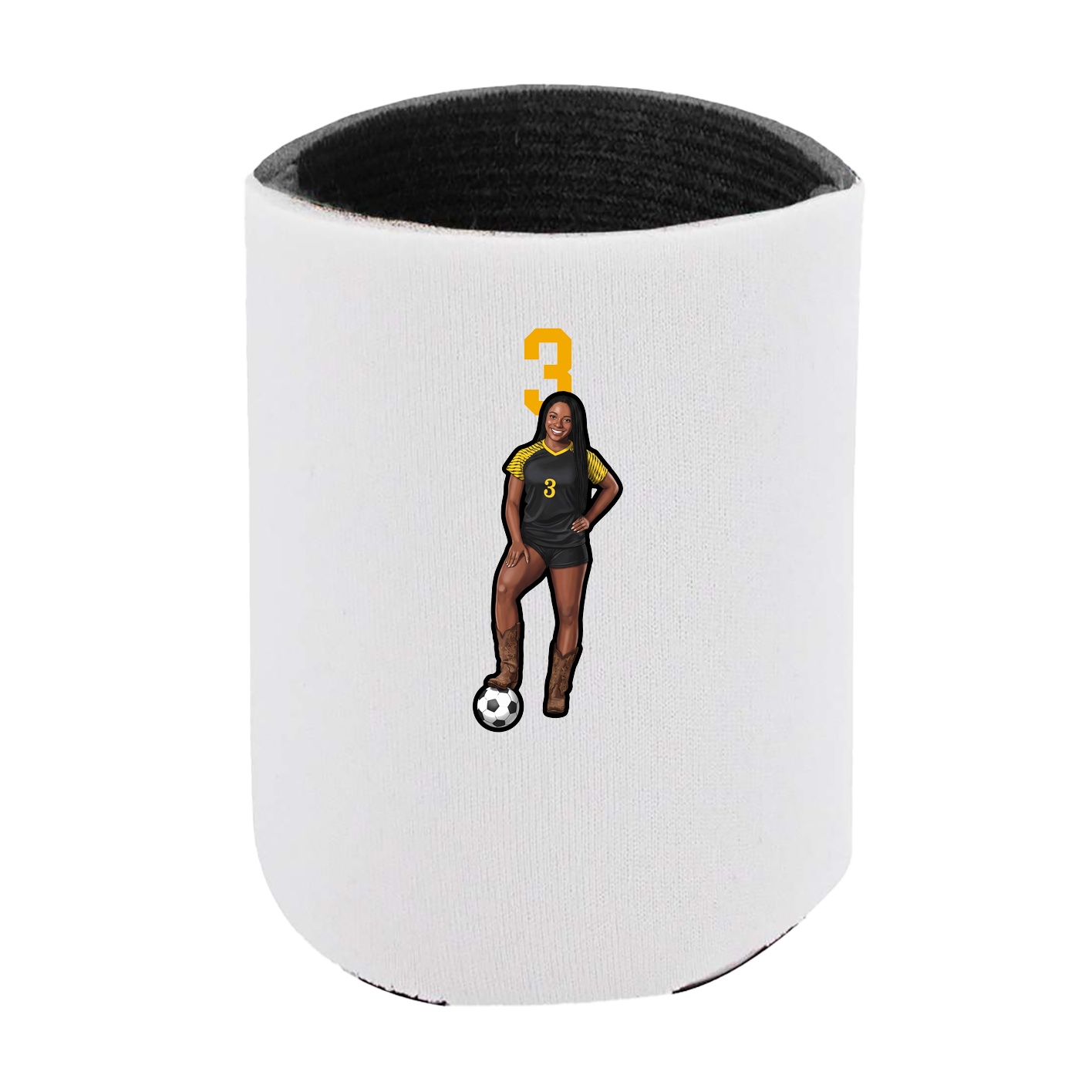 Can Holder — Number Top in White