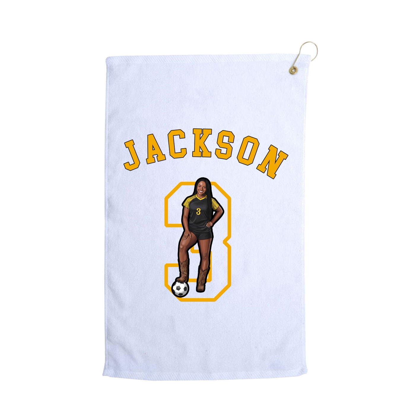 Golf Towel — Shirsey Arch in White