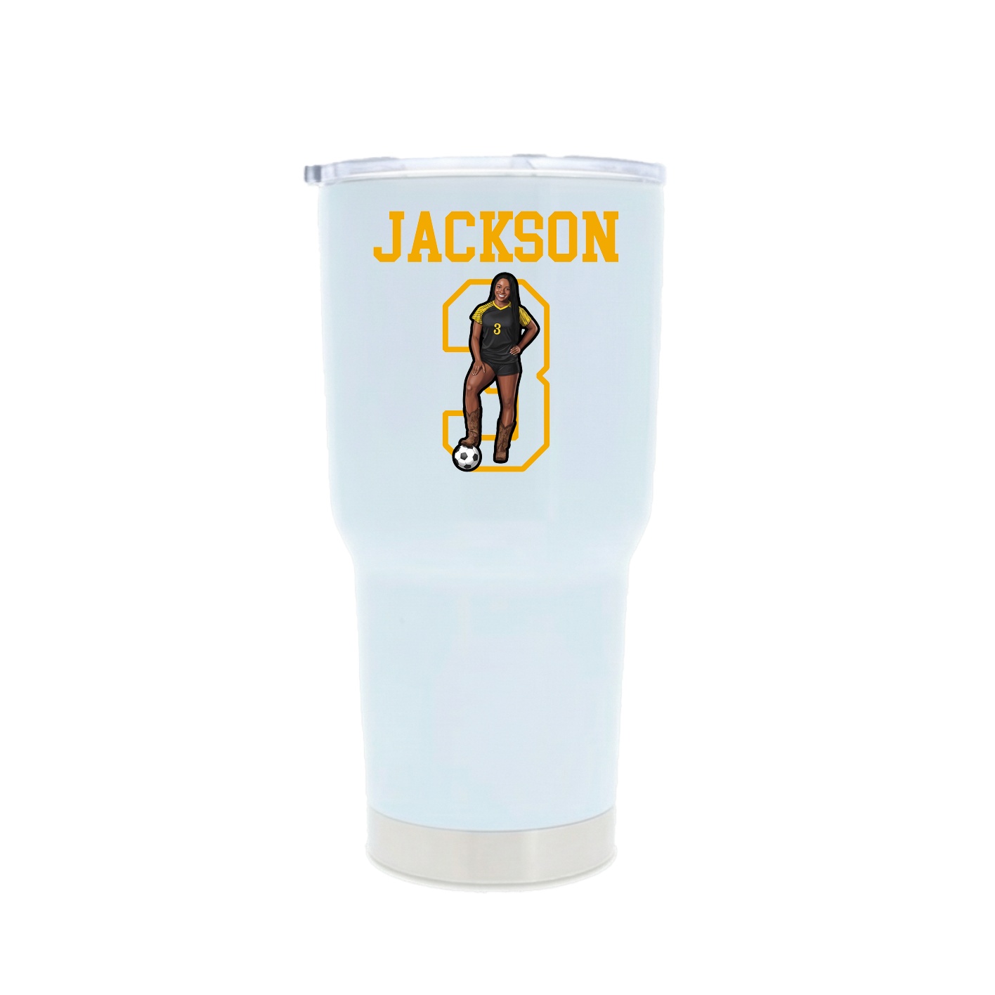 30oz Stainless Steel Tumbler — Shirsey in White