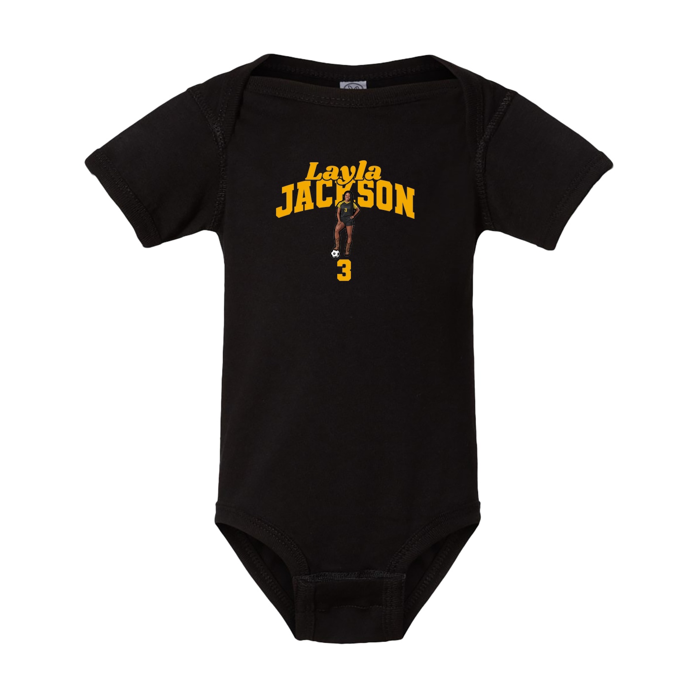 Baby Onesie — Signature Arch in Black