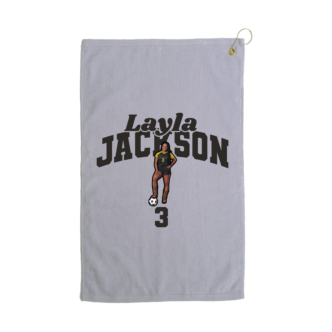 Golf Towel — Signature Arch in Grey