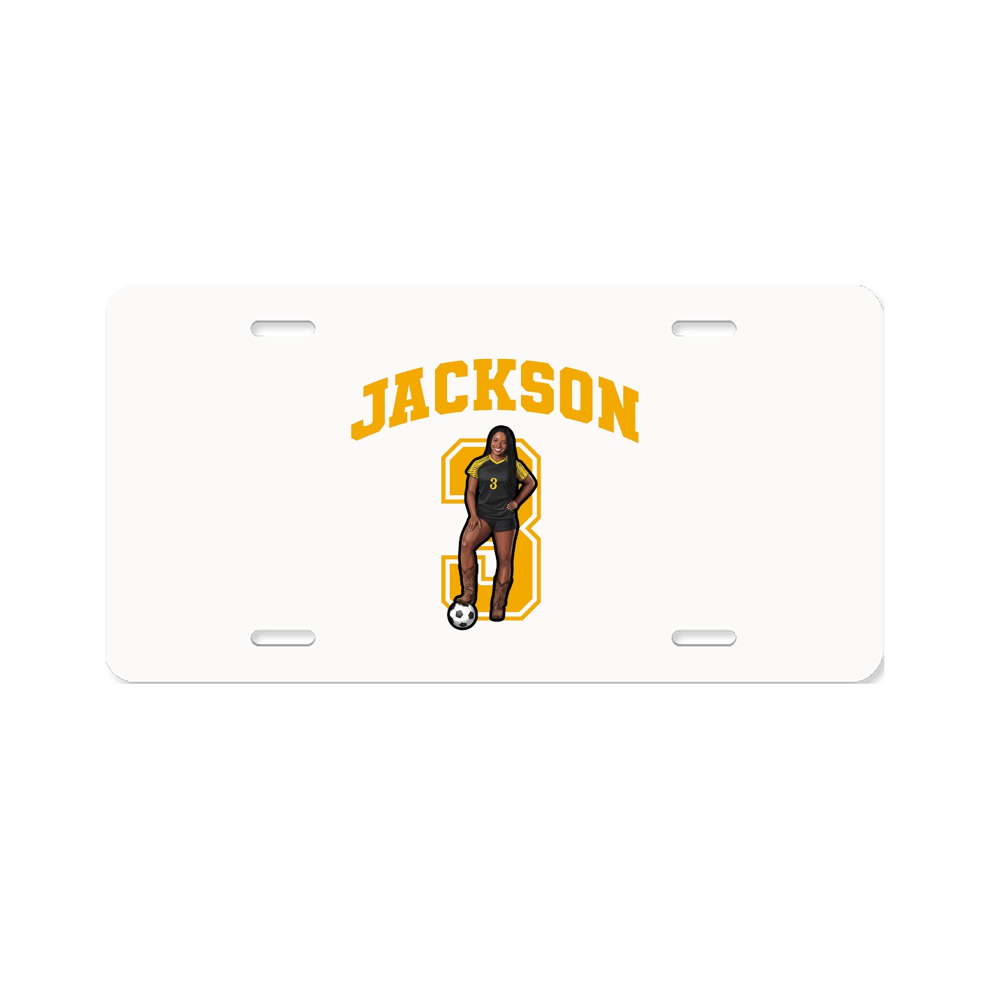 License Plate — Number in Classic