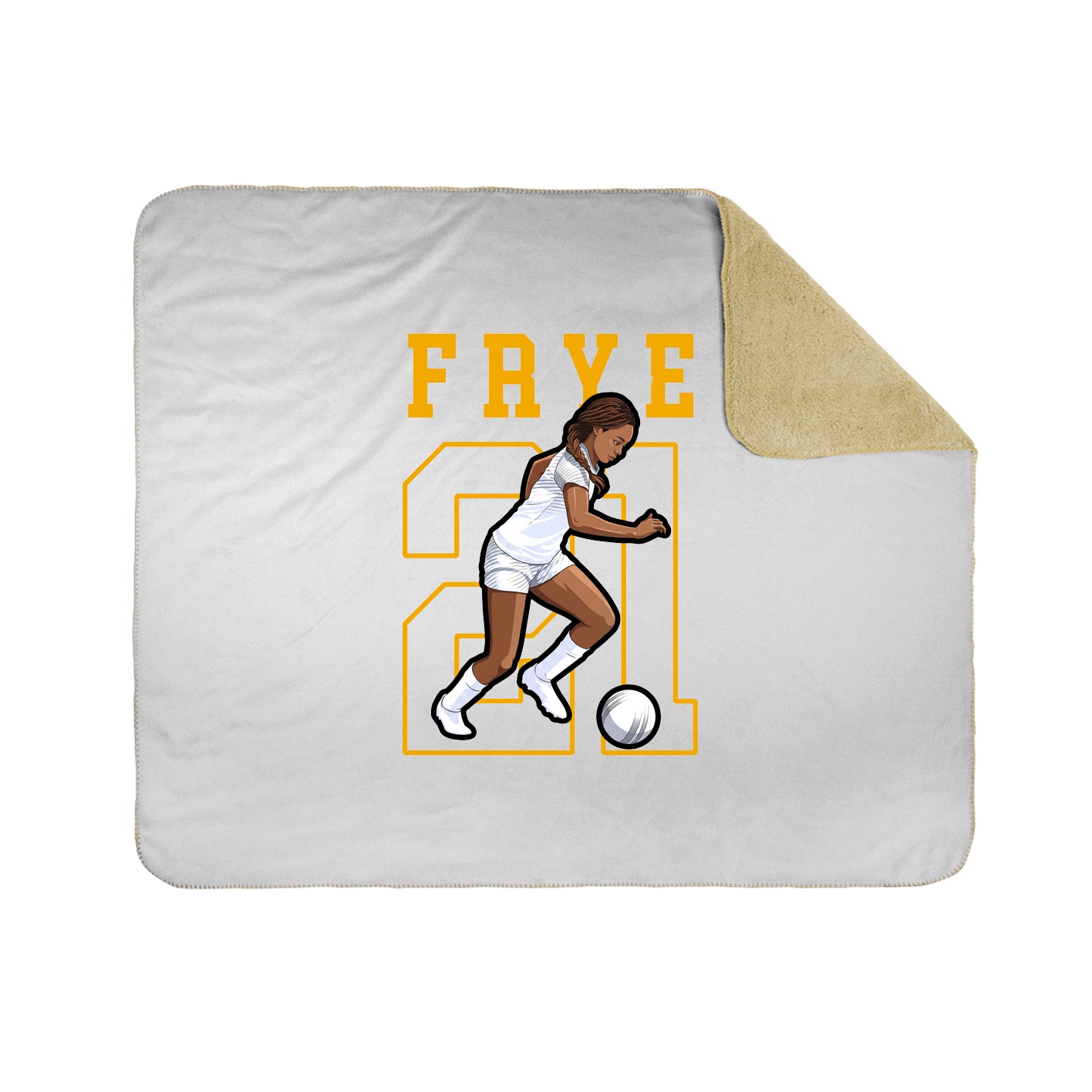 Throw Blanket — Shirsey in White