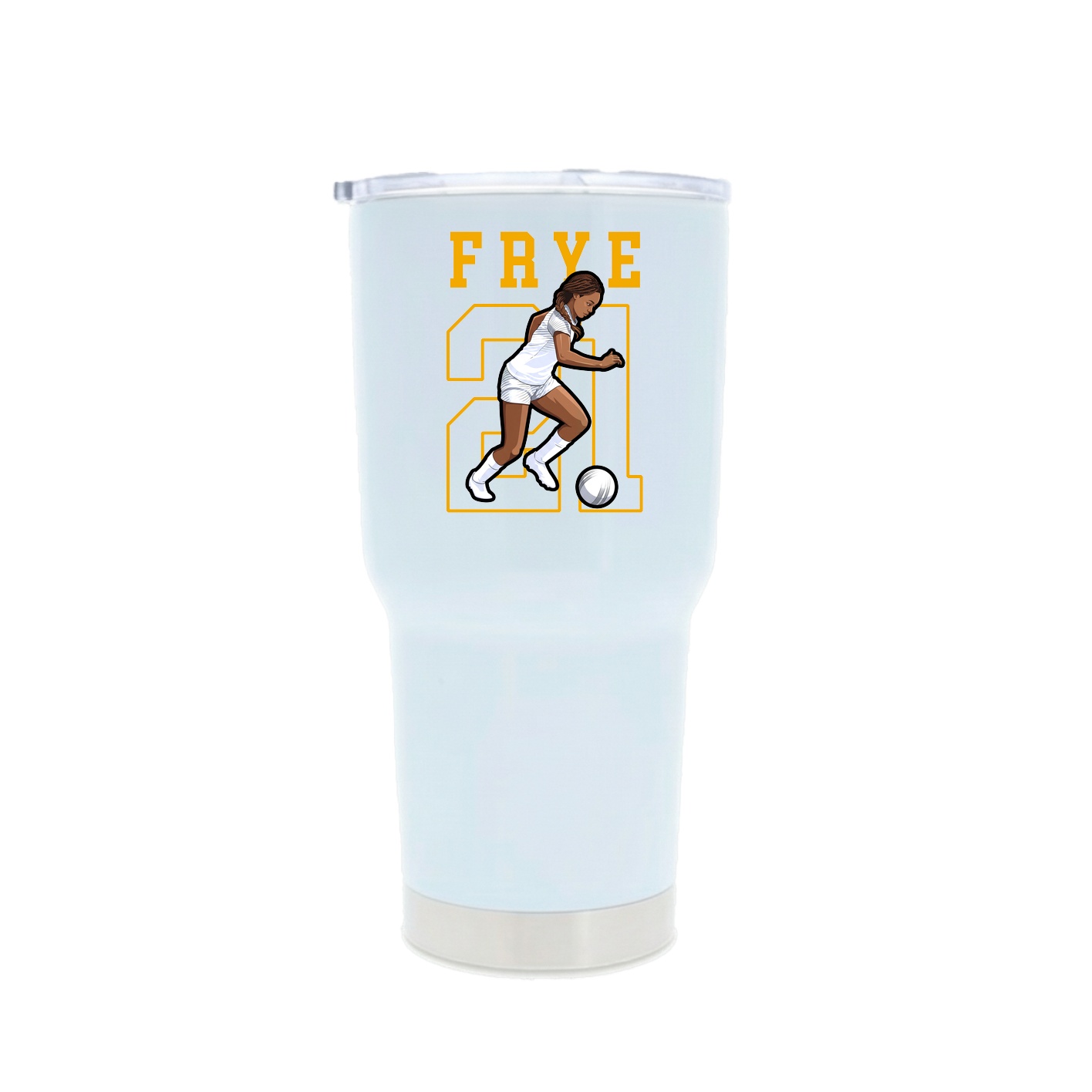 30oz Stainless Steel Tumbler — Shirsey in White