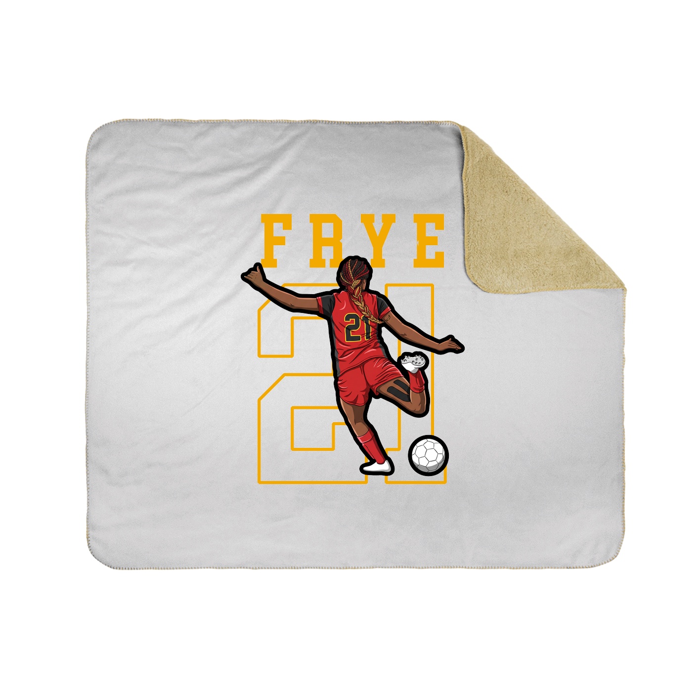 Throw Blanket — Shirsey in White