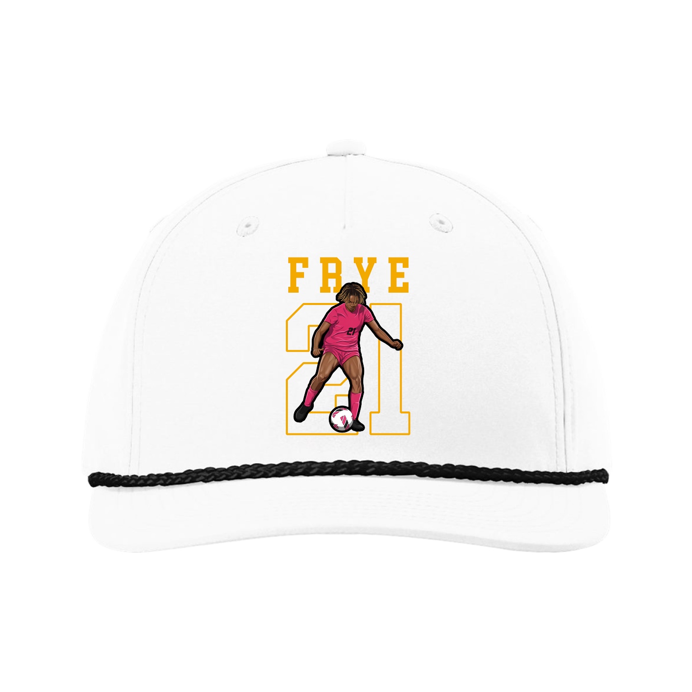 Five-Panel Classic Rope Cap — Shirsey in White
