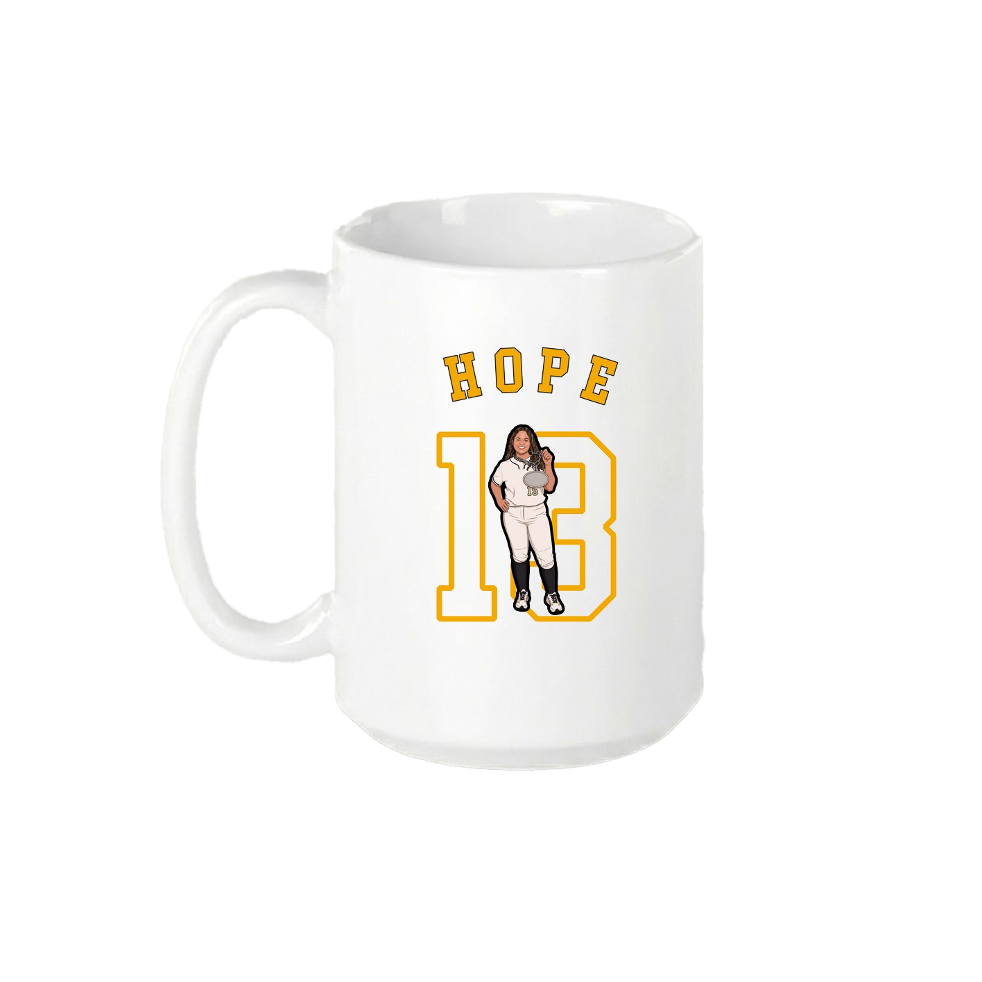 15oz Coffee Mug — Shirsey Arch in White