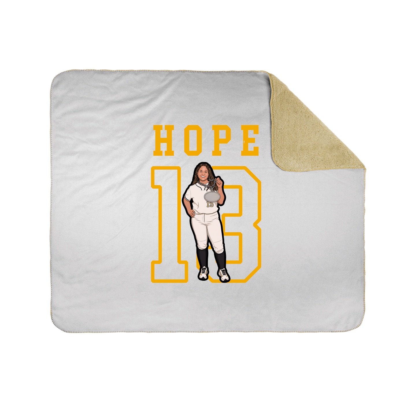 Throw Blanket — Shirsey in White