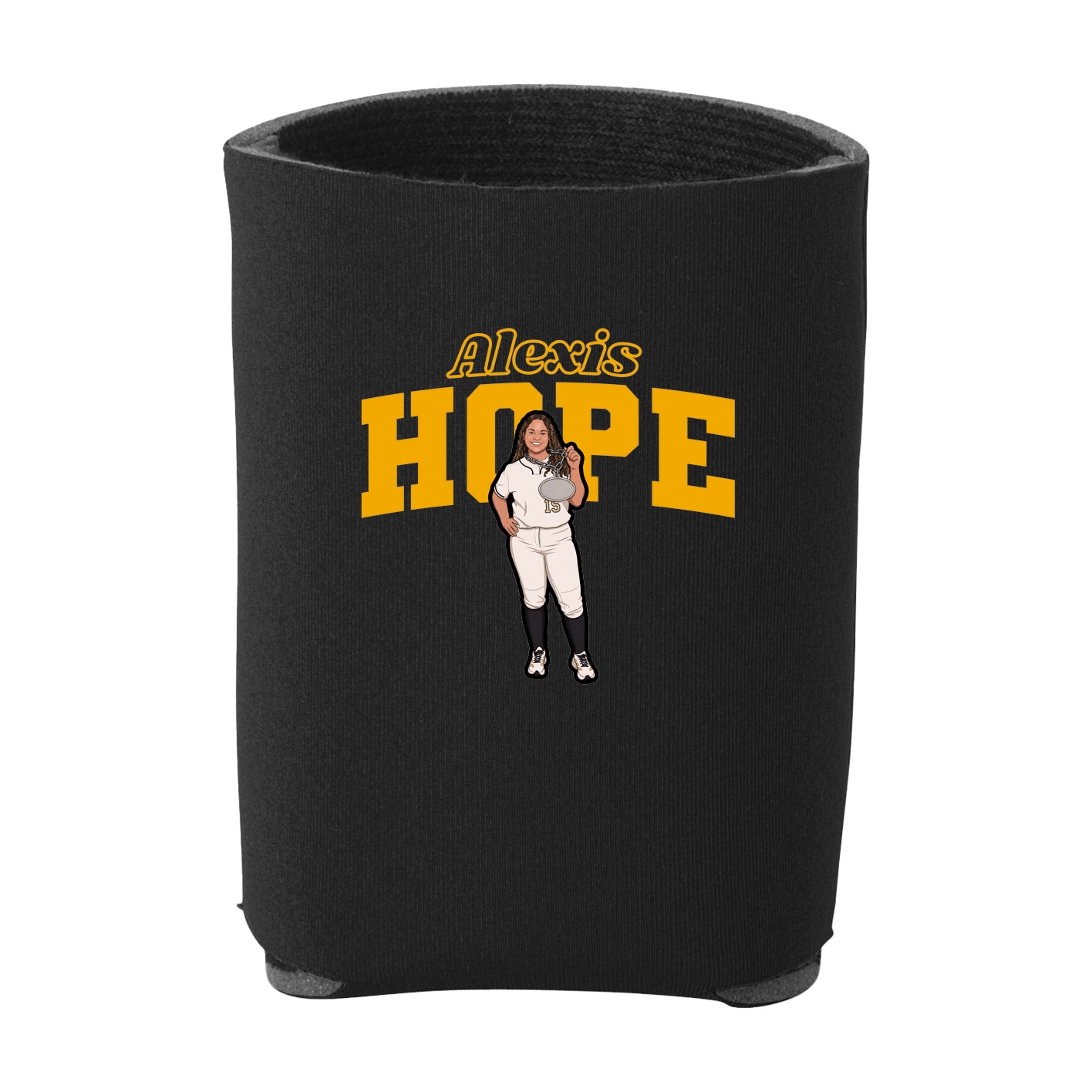 Can Holder — Name Arch in Black