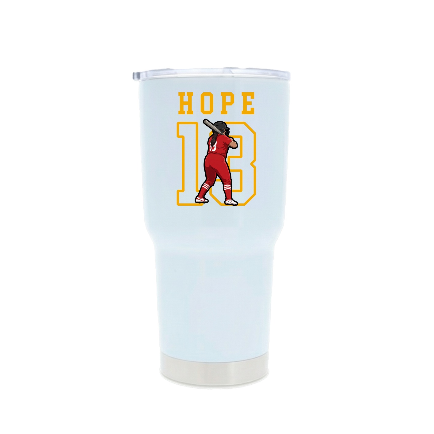30oz Stainless Steel Tumbler — Shirsey in White