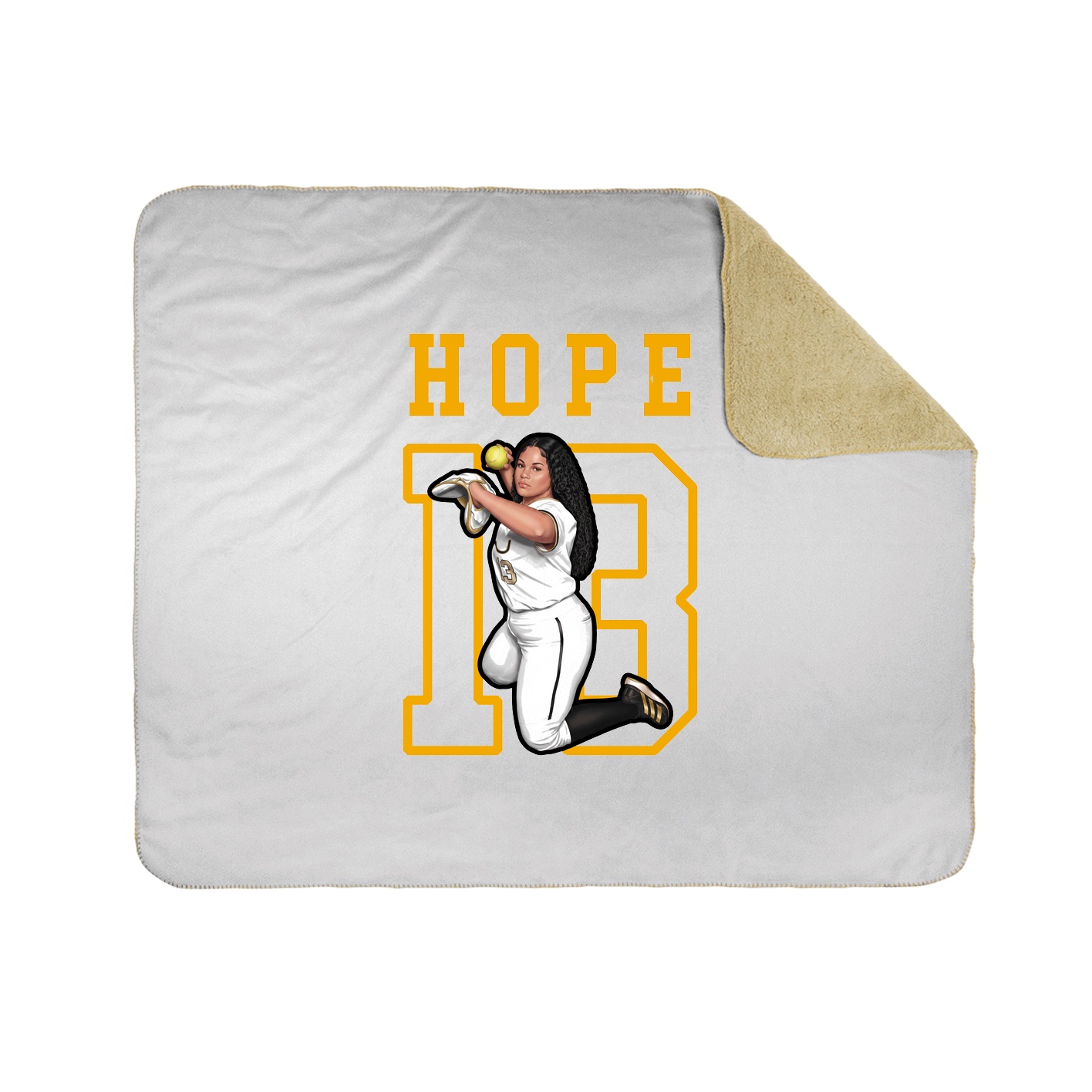 Throw Blanket — Shirsey in White