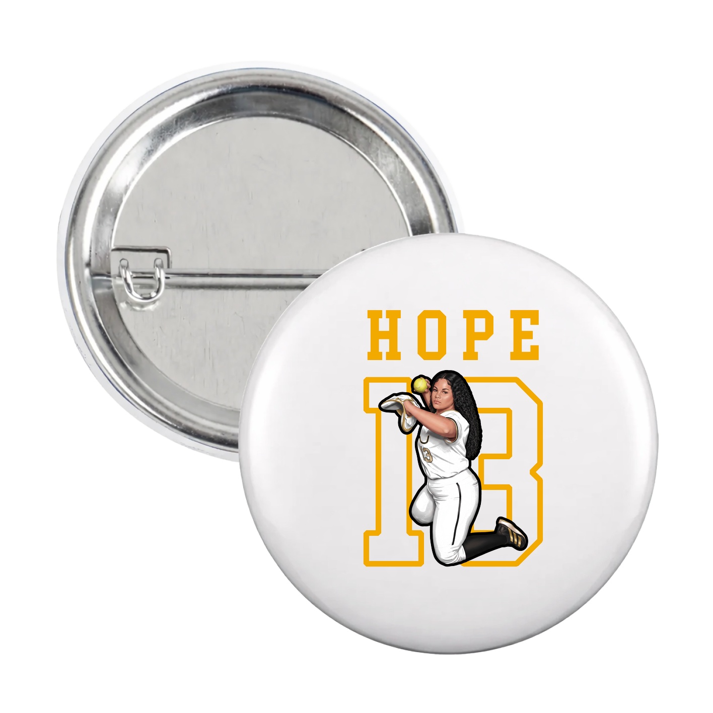Game Day Button — Shirsey in White