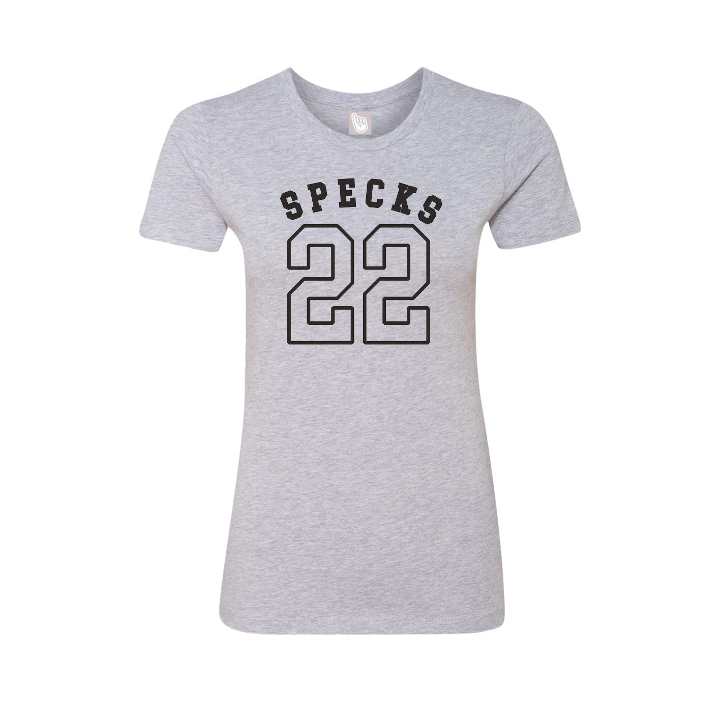 Fitted Women's Tee — Shirsey Arch in Grey
