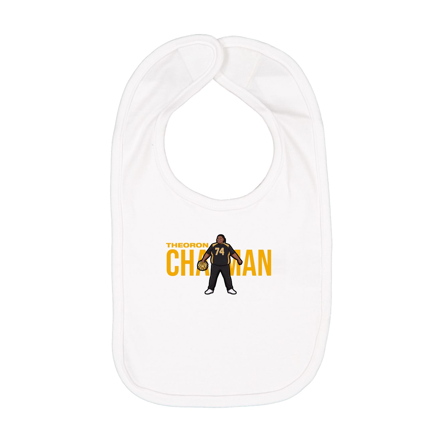 Infant Bib — Player Name in White