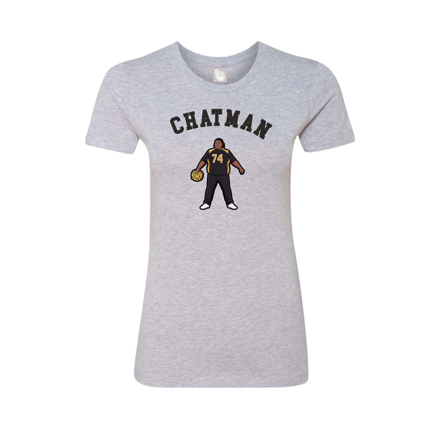 Fitted Women's Tee — Shirsey Arch in Grey