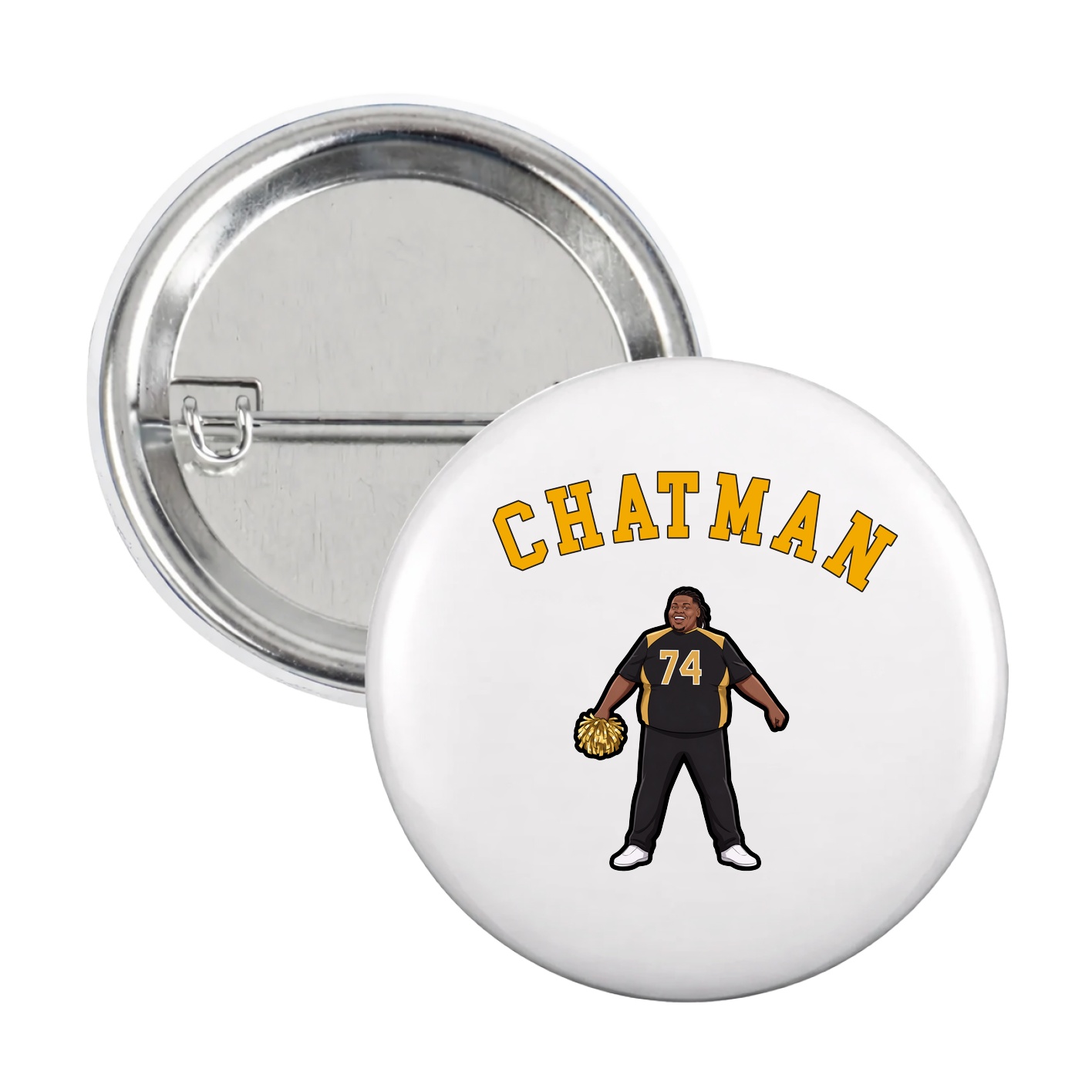 Game Day Button — Shirsey Arch in White