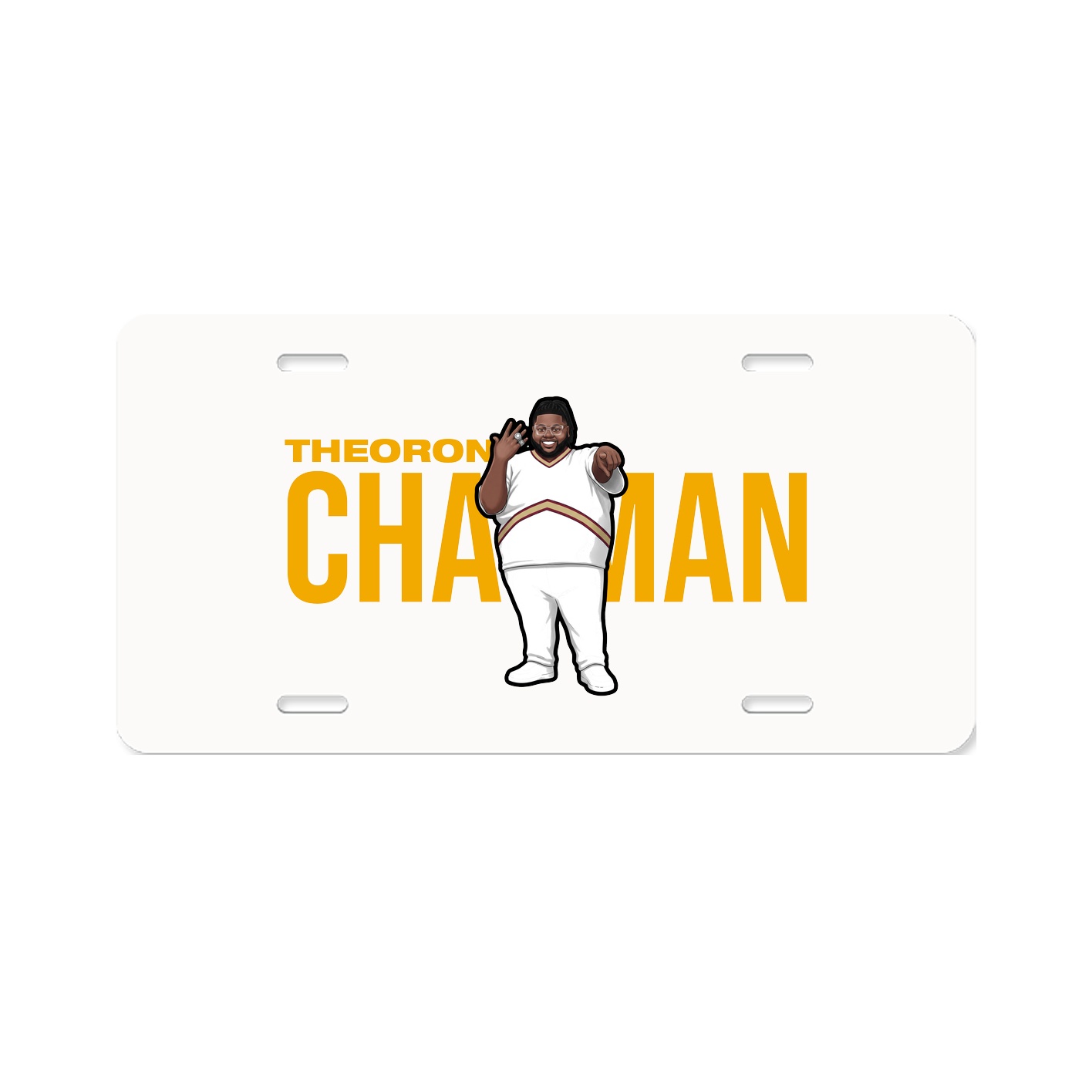 License Plate — Player Name in Classic