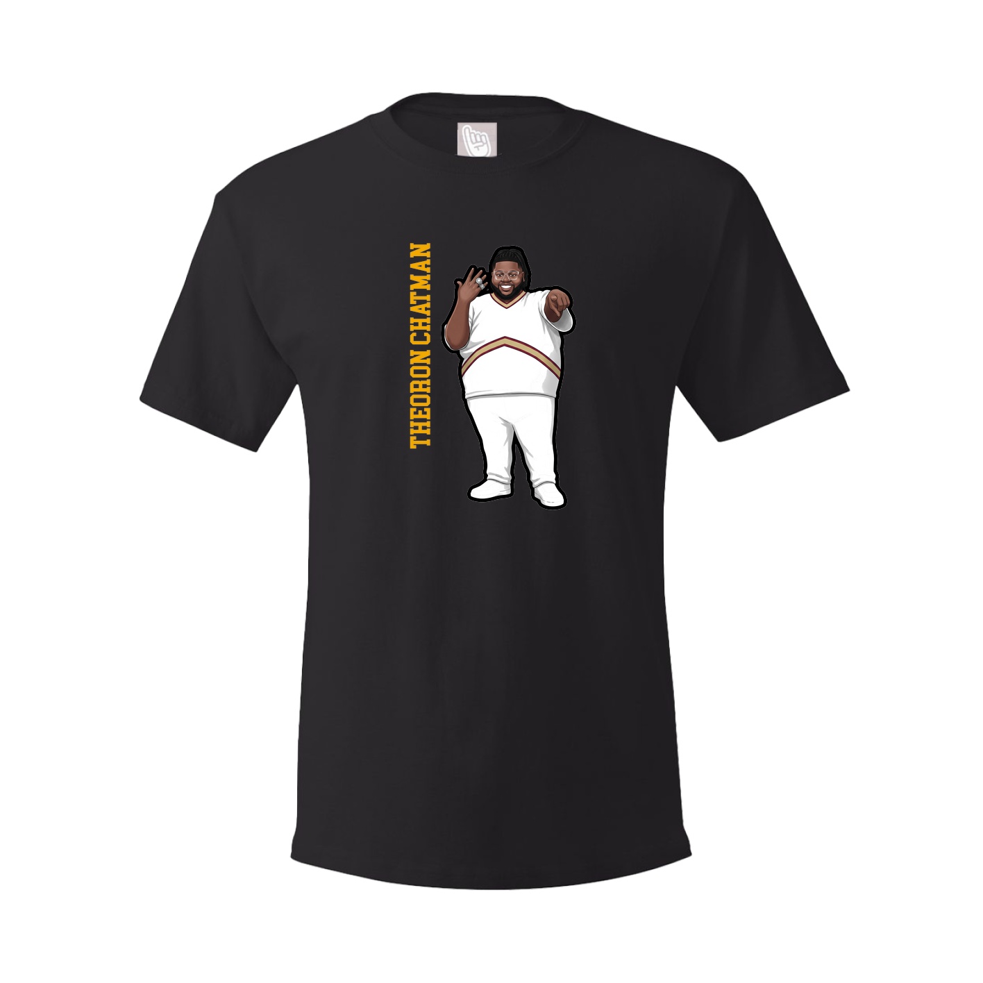 Youth Tee — Name Vertical in Black