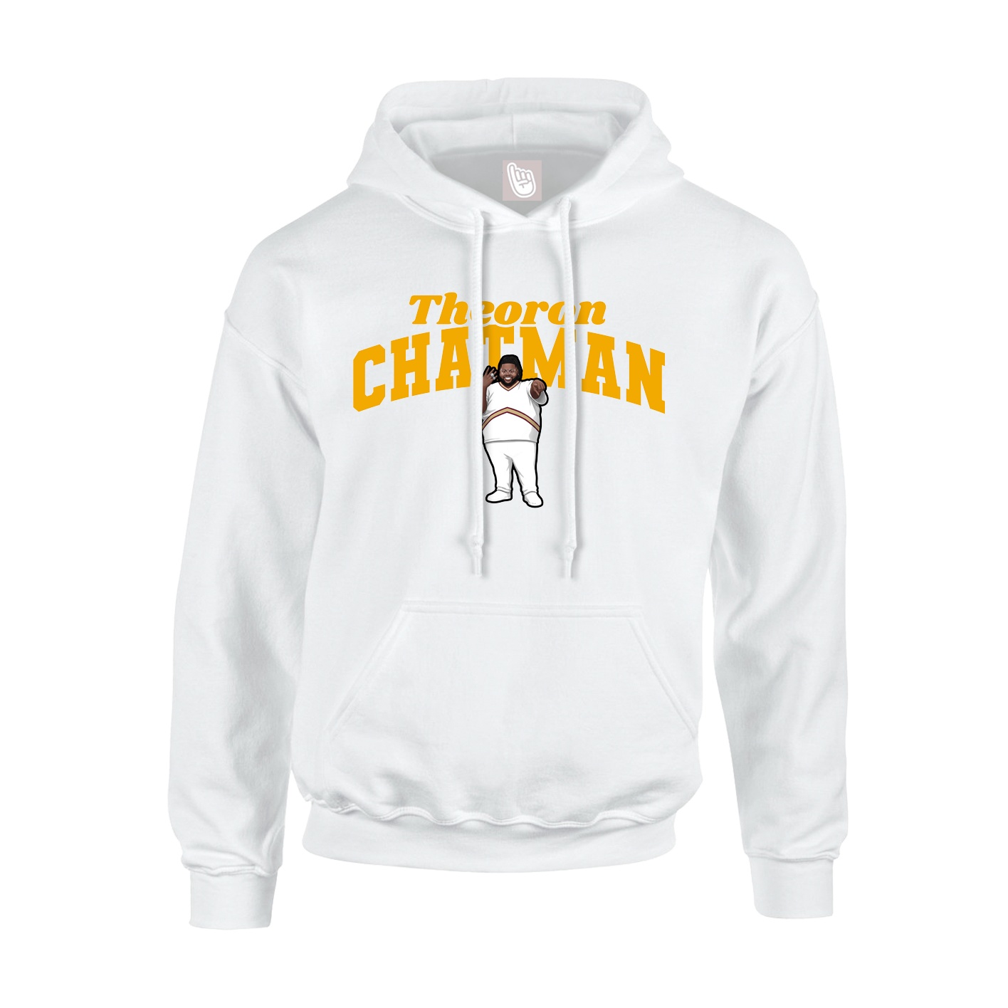 Youth Hoodie — Signature Arch in White