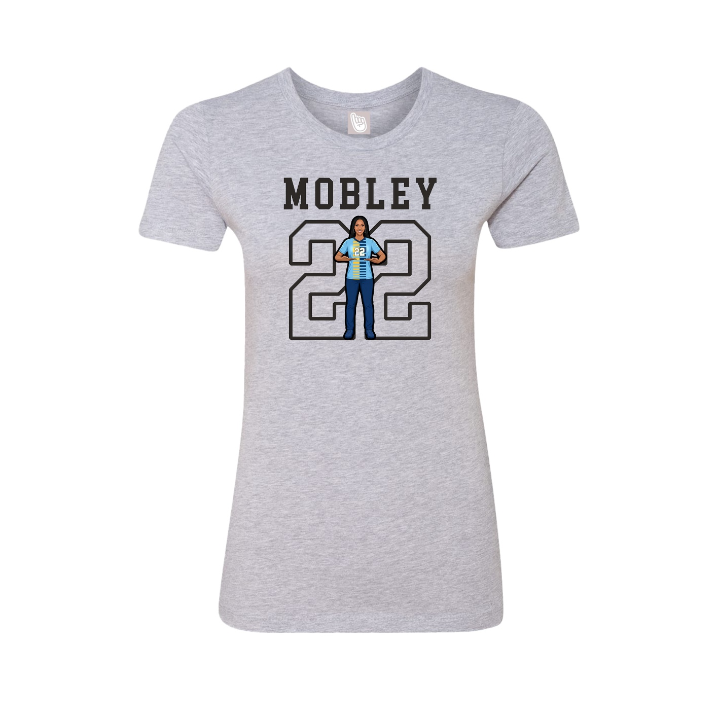 Fitted Women's Tee — Shirsey in Grey