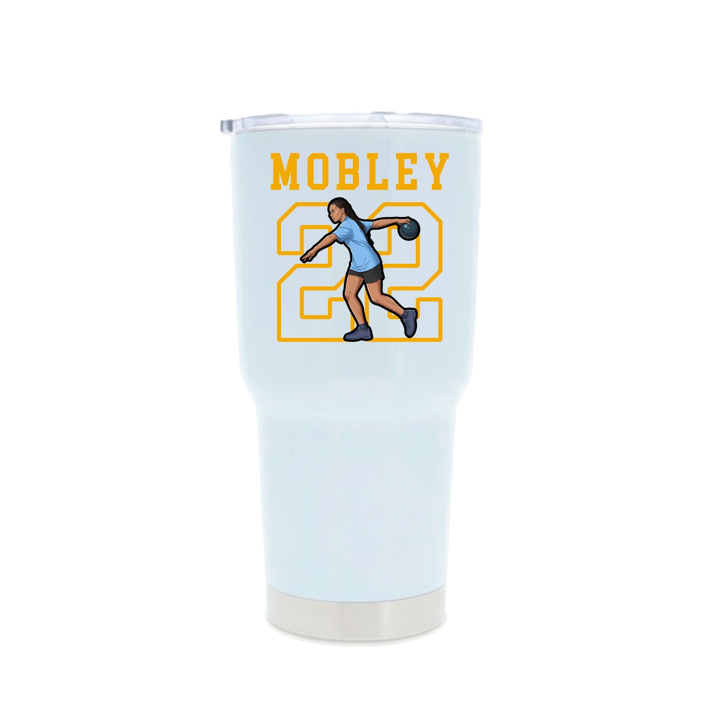 30oz Stainless Steel Tumbler — Shirsey in White