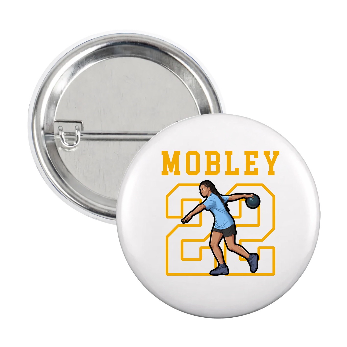 Game Day Button — Shirsey in White