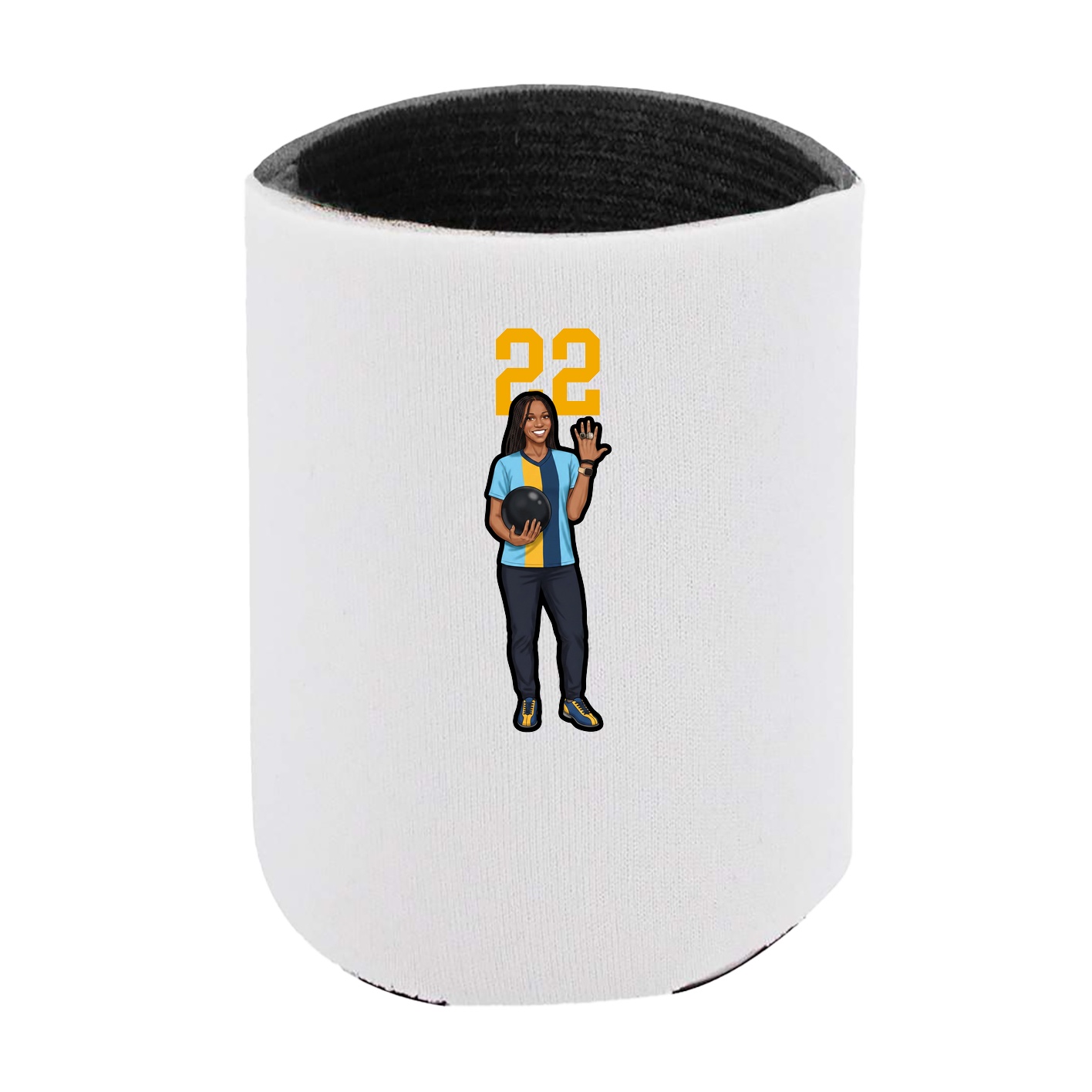 Can Holder — Number Top in White