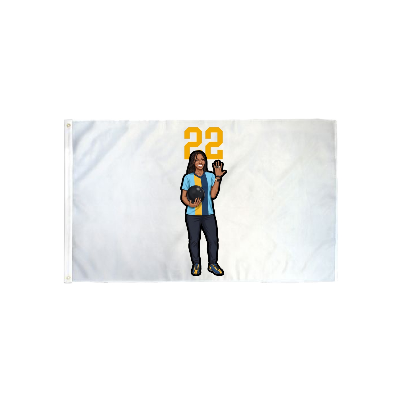 3x5 Flag — Number Top in Classic