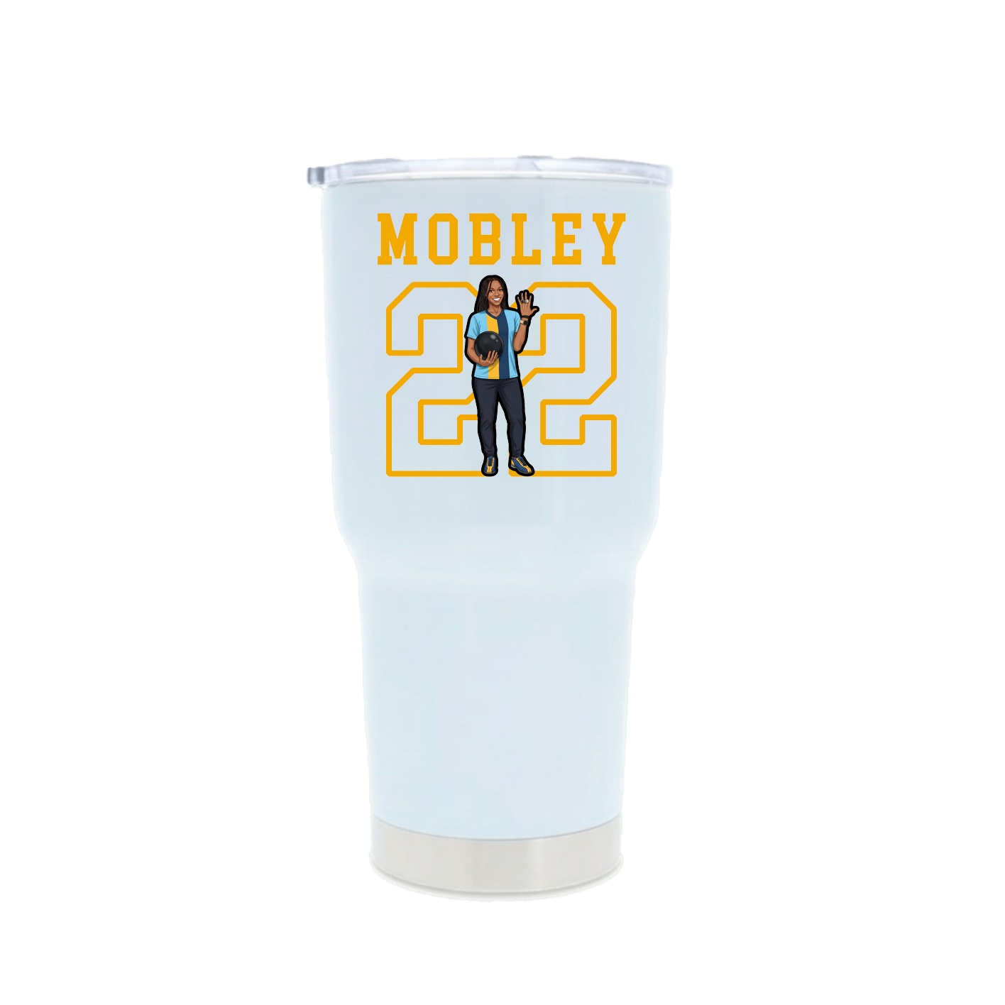 30oz Stainless Steel Tumbler — Shirsey in White