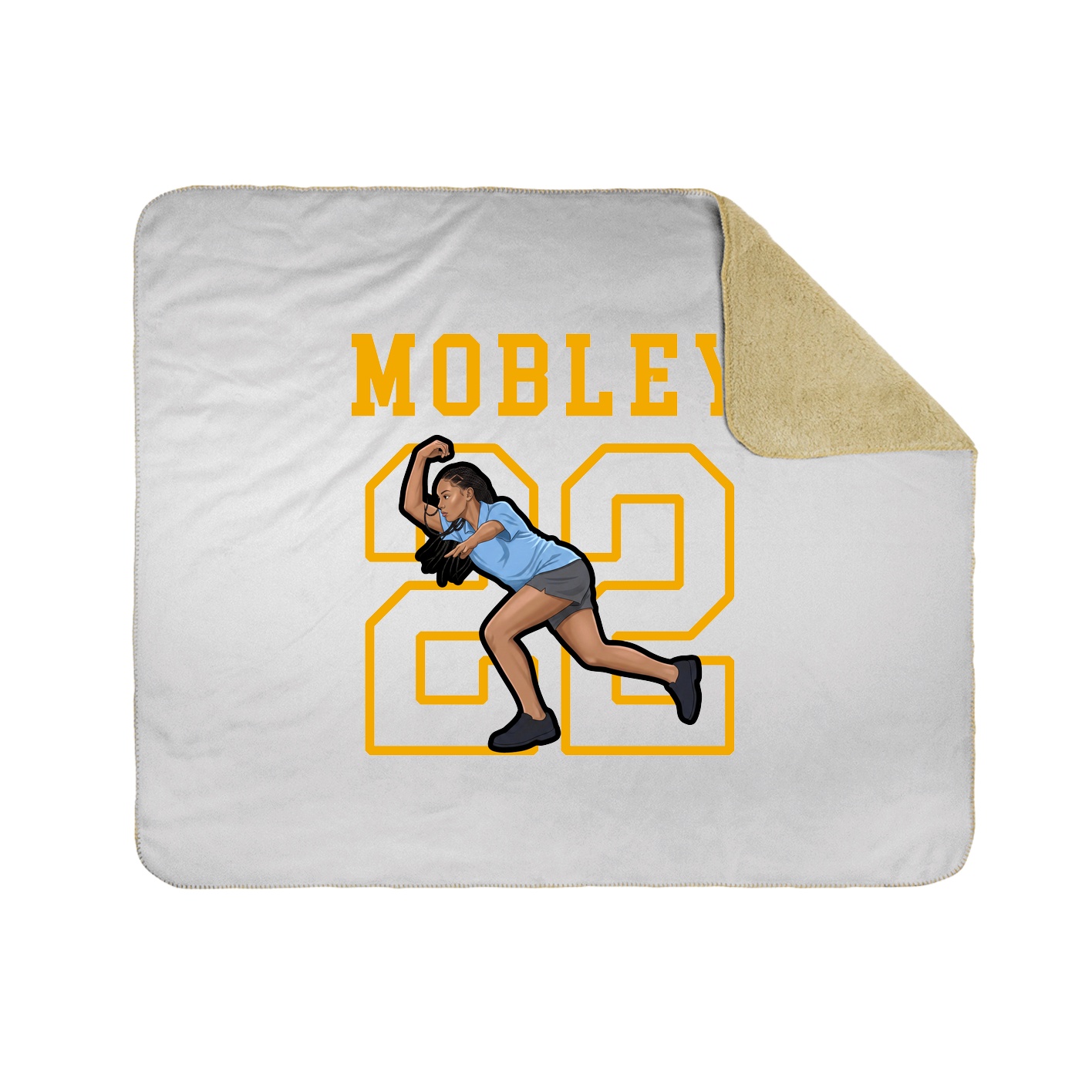 Throw Blanket — Shirsey in White