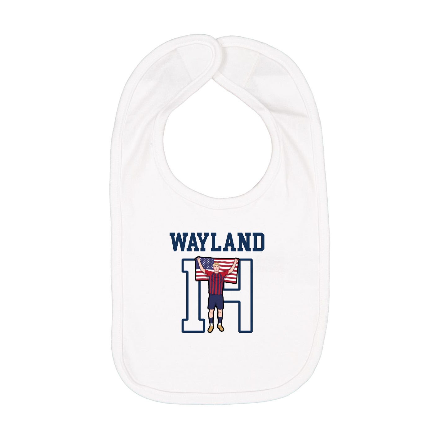 Infant Bib — Shirsey in White