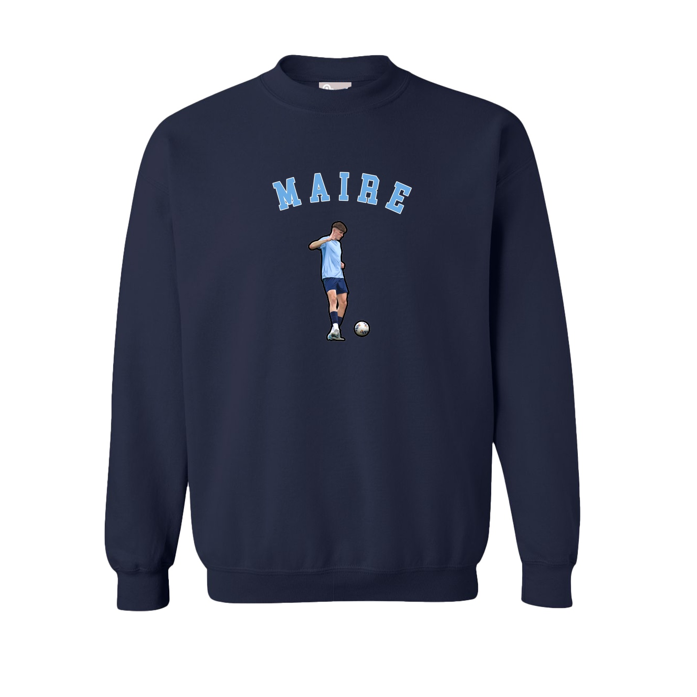 Fleece Crew — Shirsey Arch in Navy