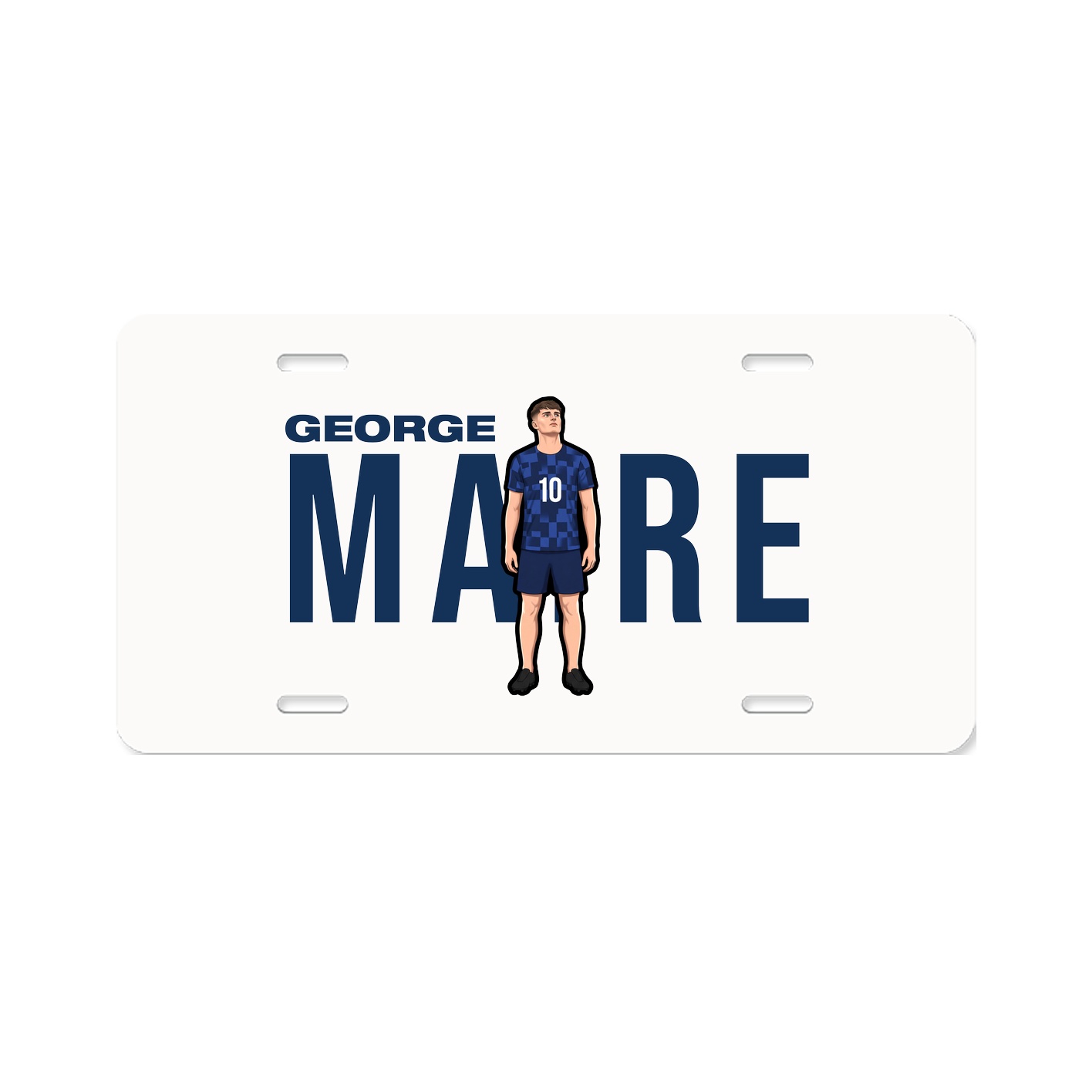 License Plate — Player Name in Classic