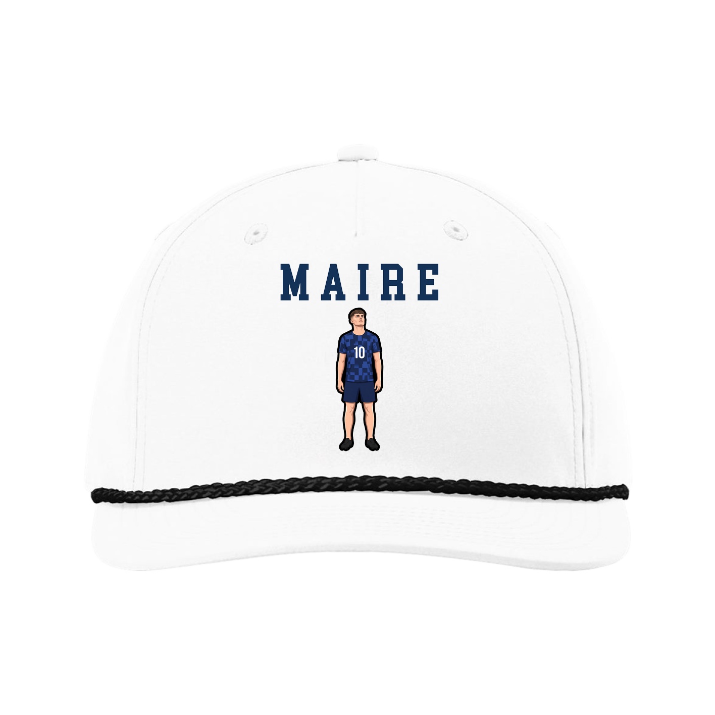 Five-Panel Classic Rope Cap — Shirsey in White