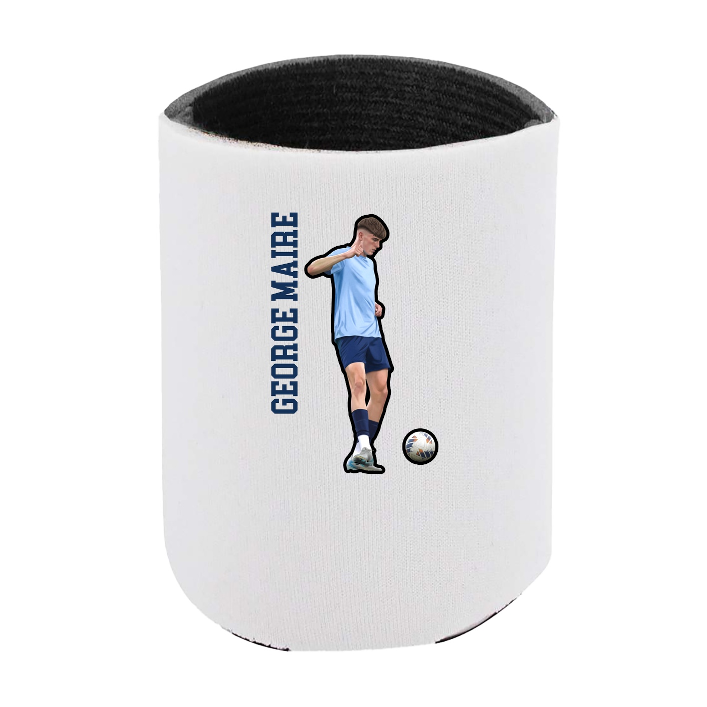 Can Holder — Name Vertical in White