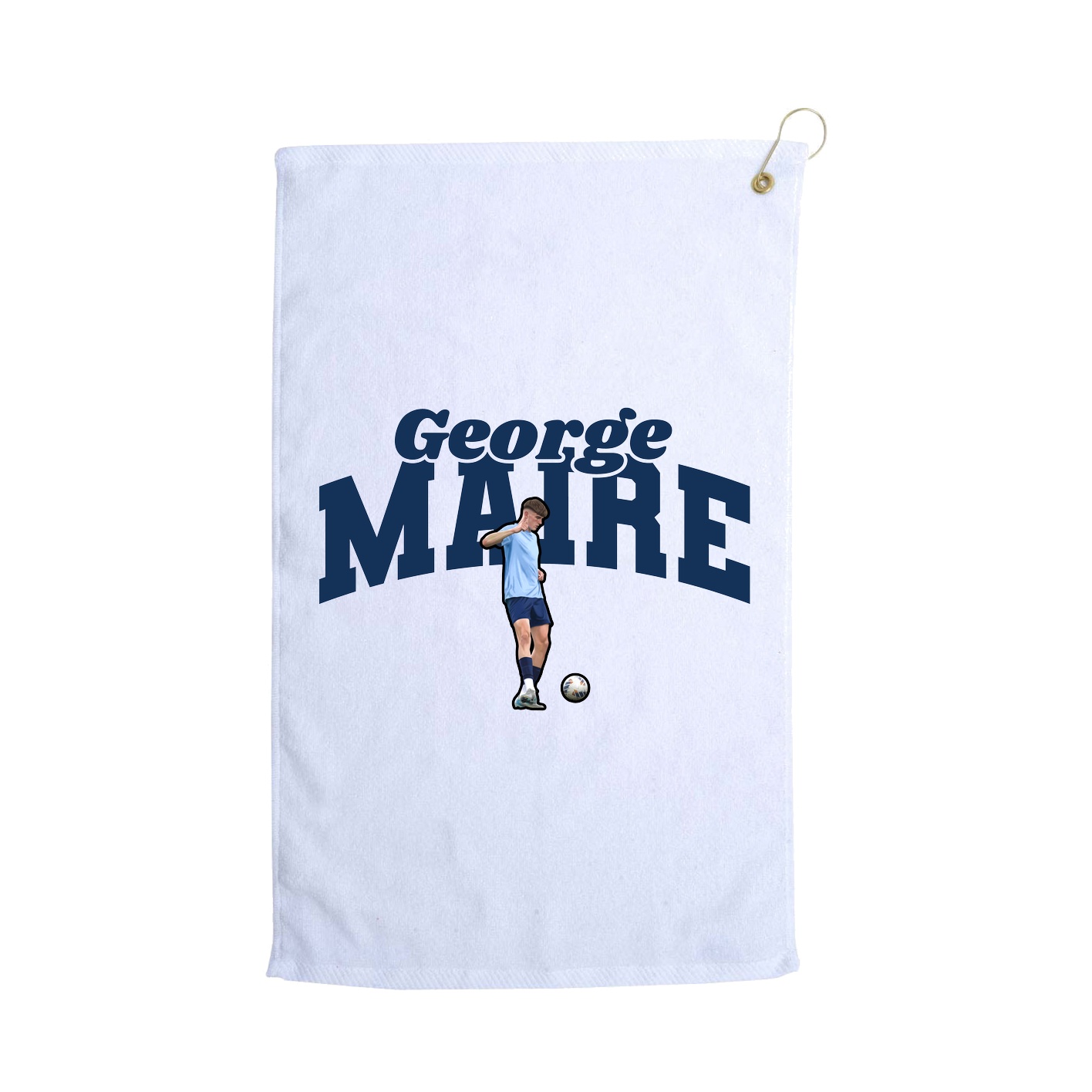 Golf Towel — Signature Arch in White