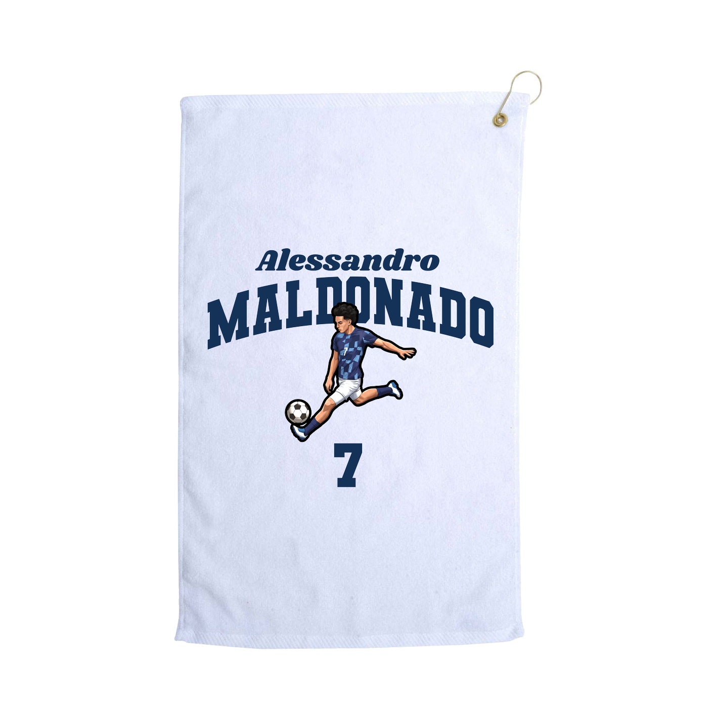 Golf Towel — Signature Arch in White