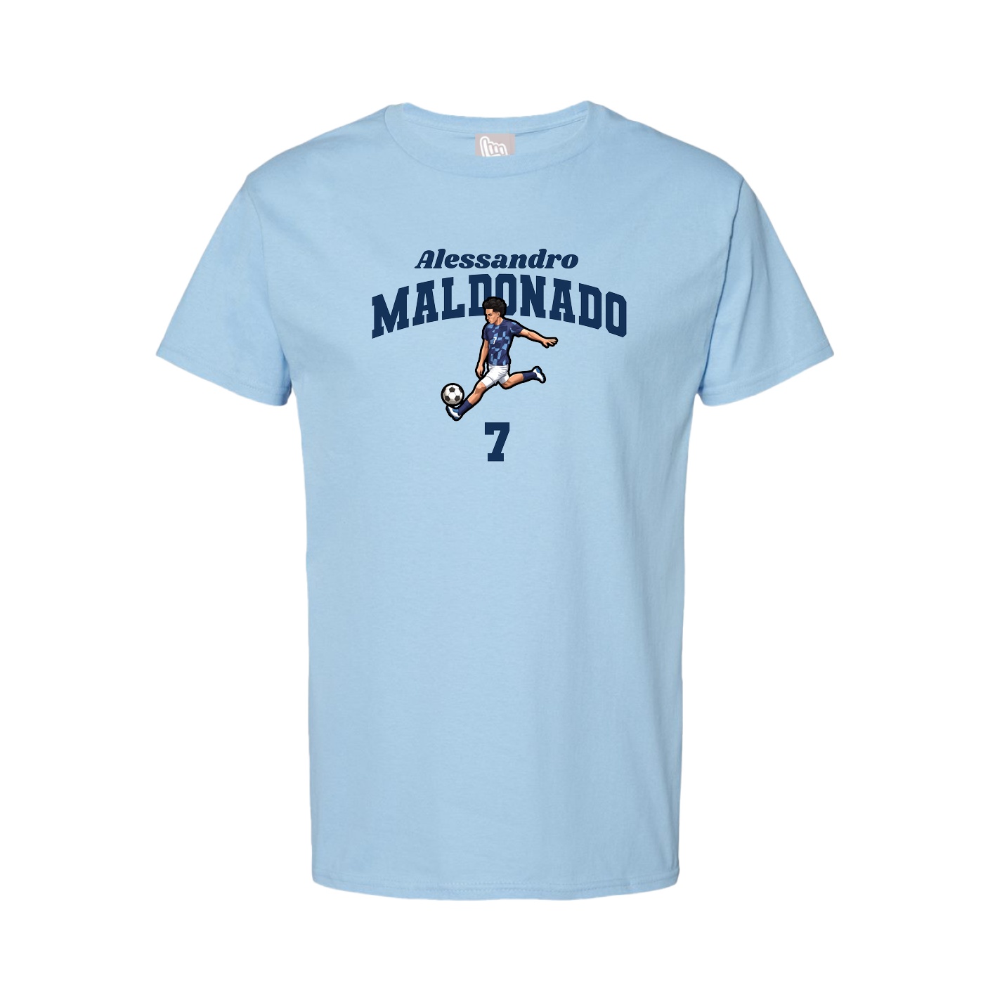 Youth Tee — Signature Arch in Light Blue
