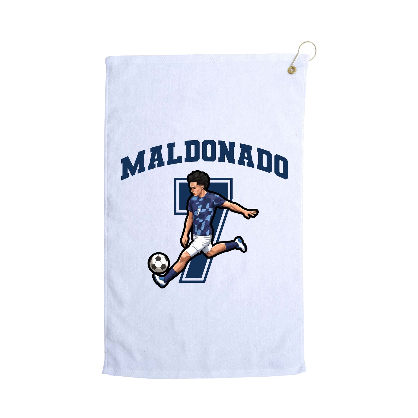 Golf Towel — Number in White