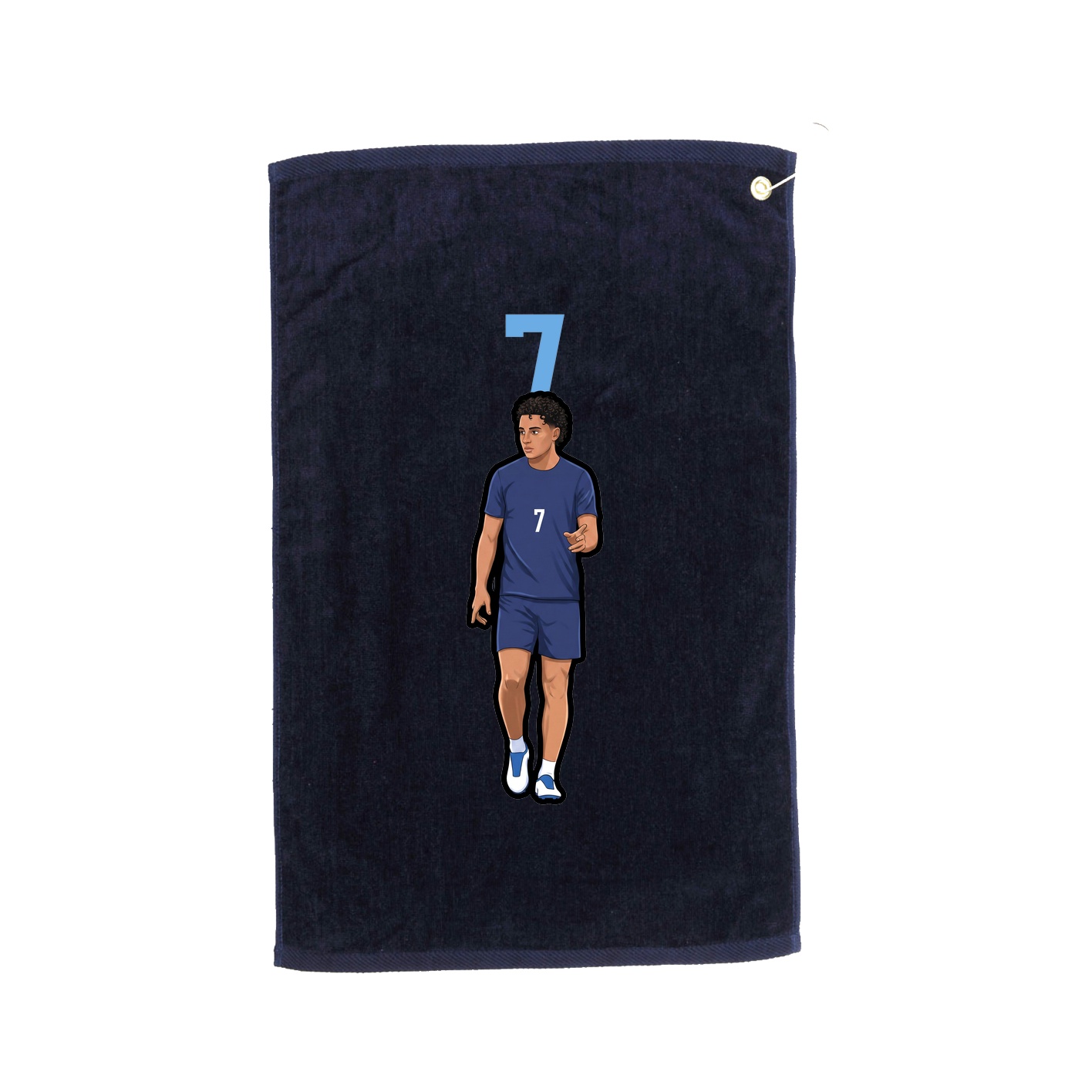Golf Towel — Number Top in Navy