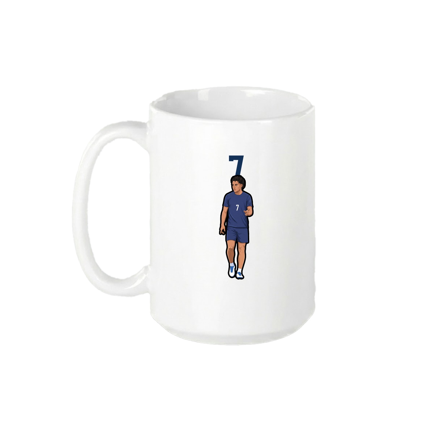 15oz Coffee Mug — Number Top in White